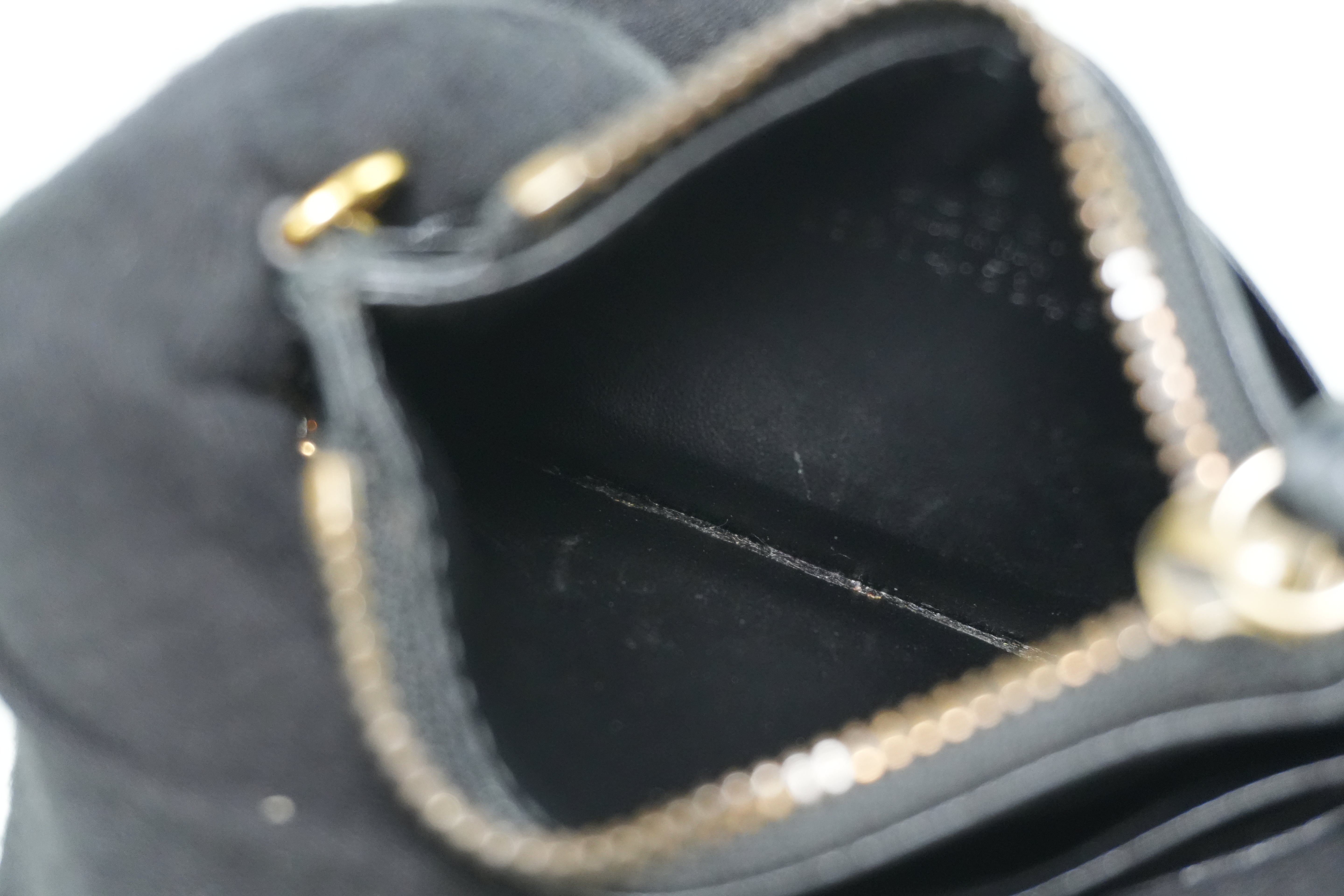 Pre-owned Gucci Leather Marmont Coin Case Black