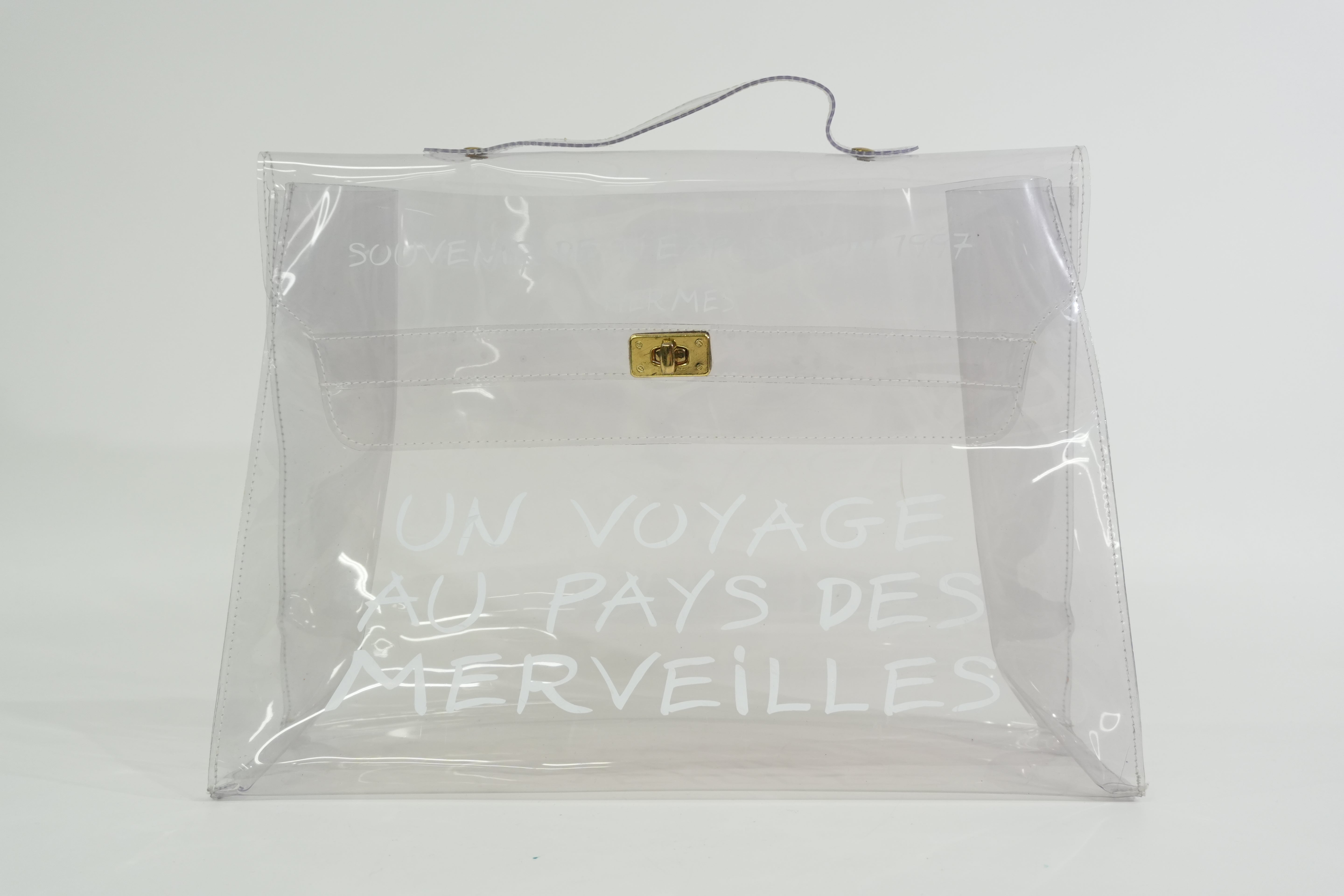Pre-owned Hermes Kelly Transparent Handbag