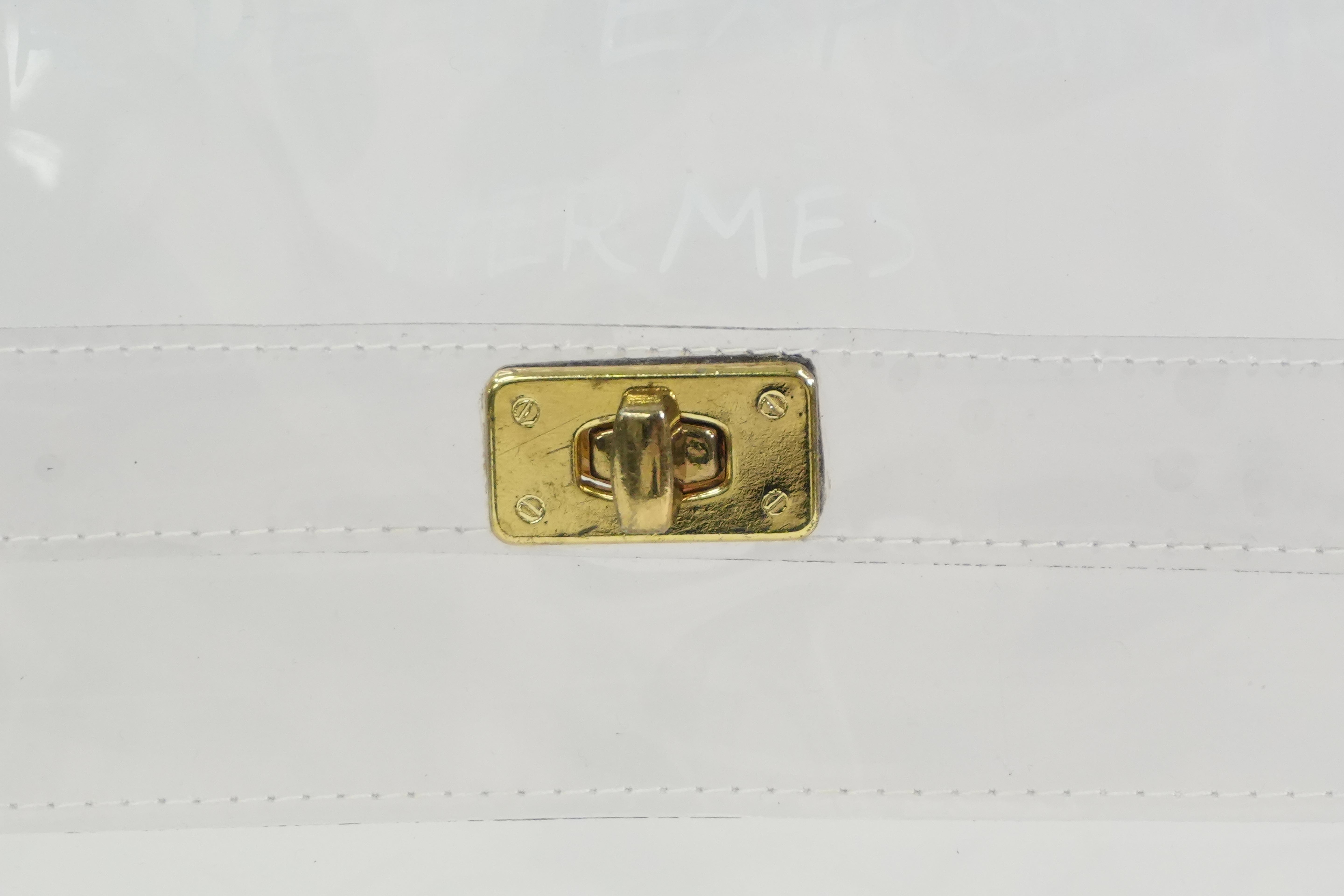 Pre-owned Hermes Kelly Transparent Handbag