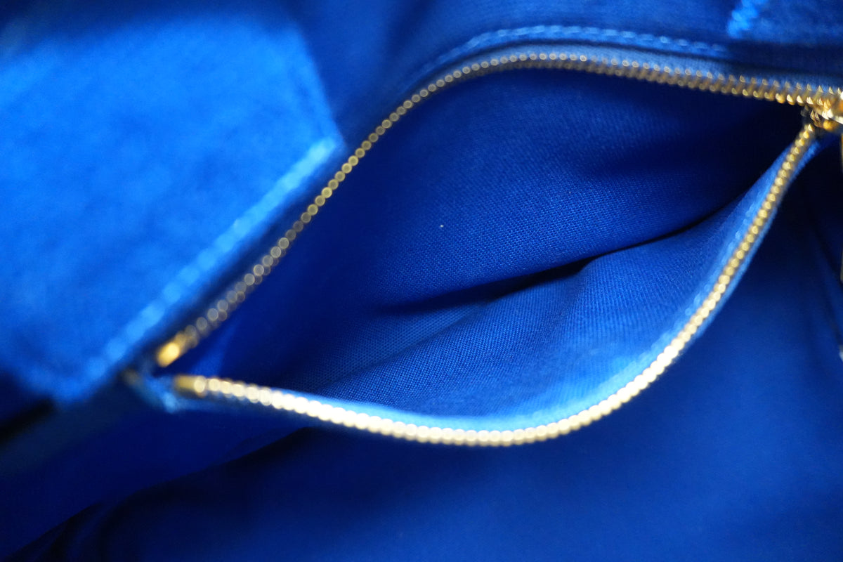 Pre-owned Prada Canapa Handbag Blue