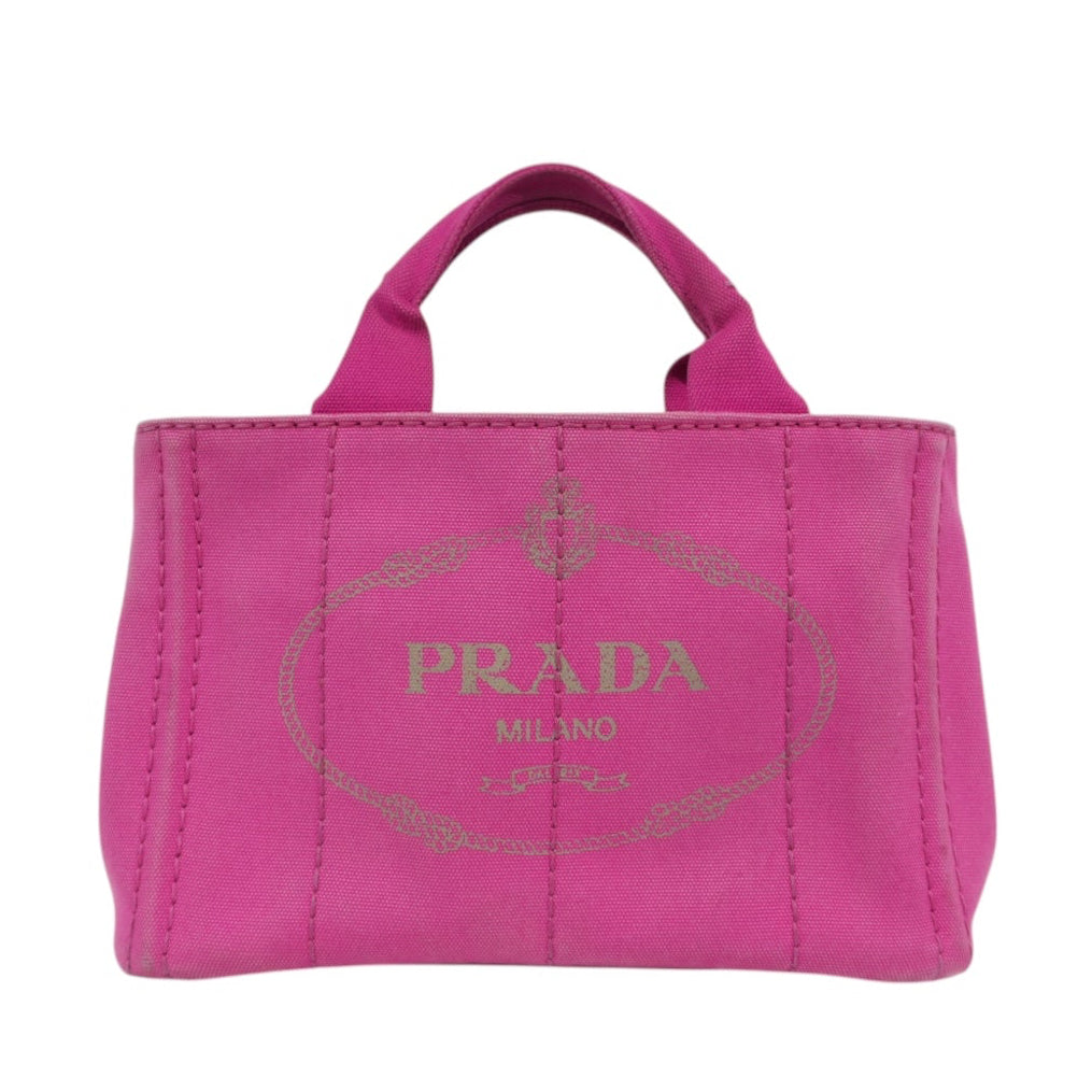 Pre-Owned Prada Canapa Handbag Pink
