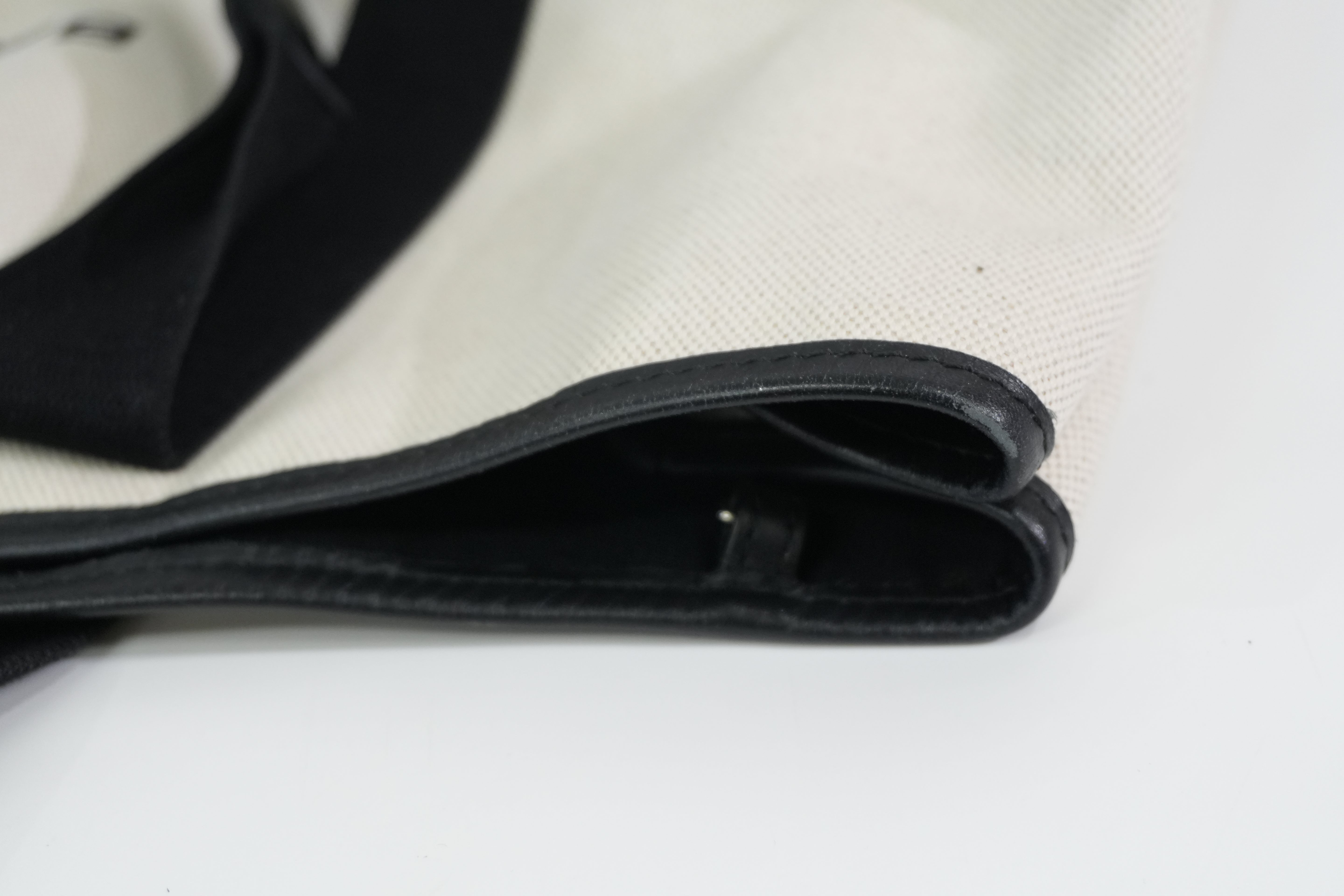 Pre-owned Balenciaga Navy Cabas Large Handbag Black and White