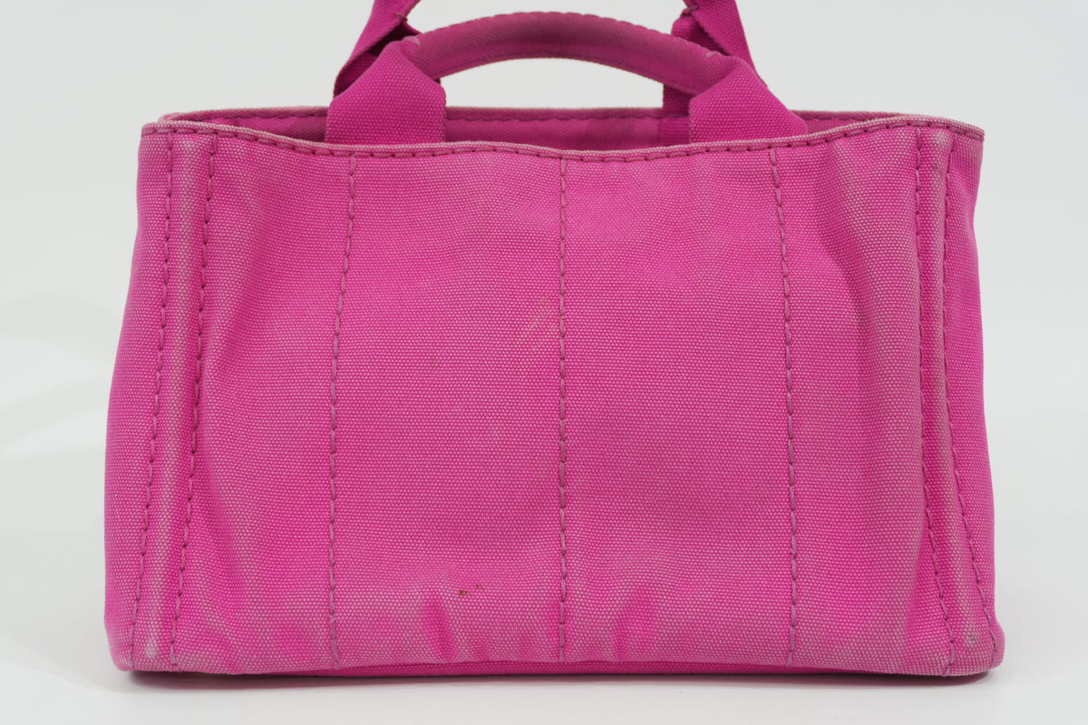 Pre-Owned Prada Canapa Handbag Pink