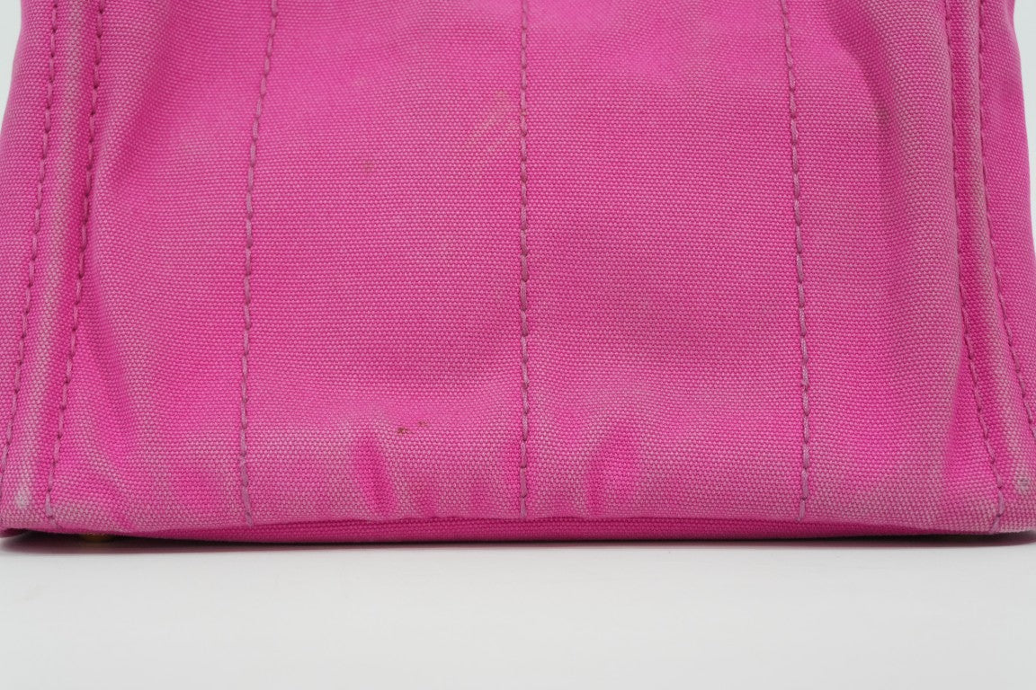 Pre-Owned Prada Canapa Handbag Pink