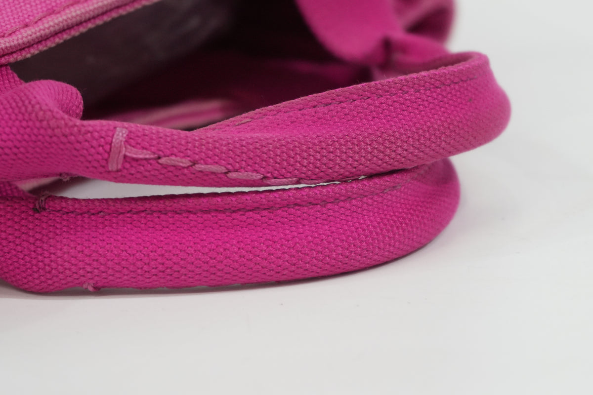 Pre-Owned Prada Canapa Handbag Pink