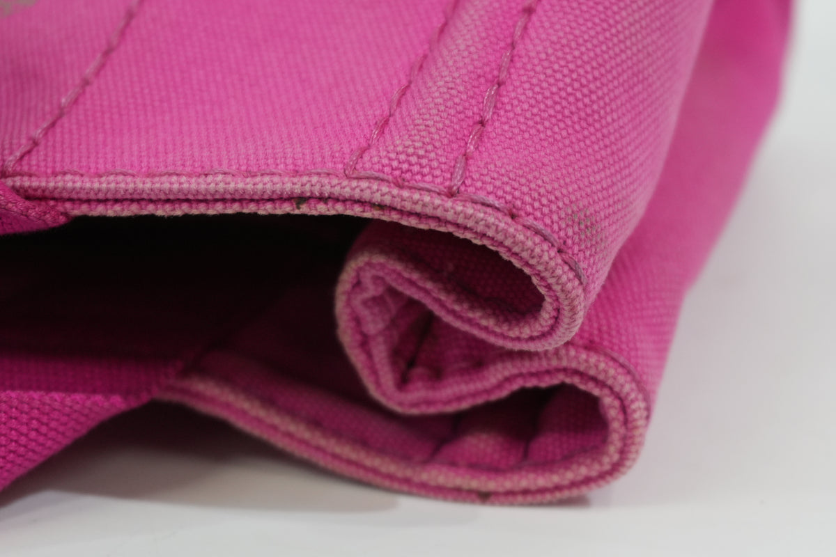 Pre-Owned Prada Canapa Handbag Pink