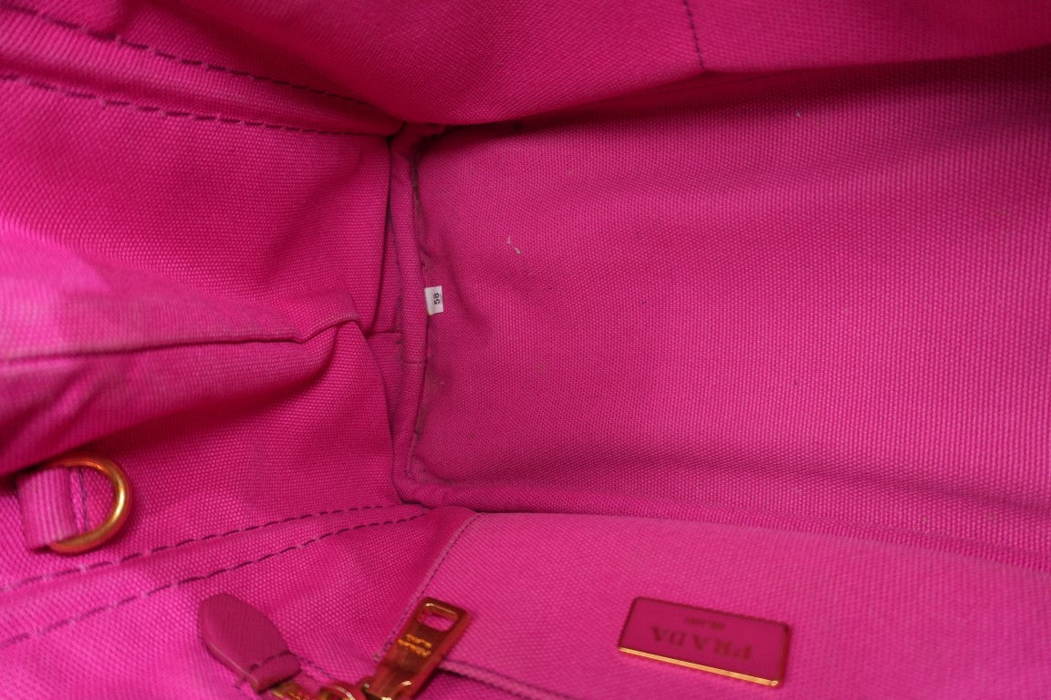 Pre-Owned Prada Canapa Handbag Pink