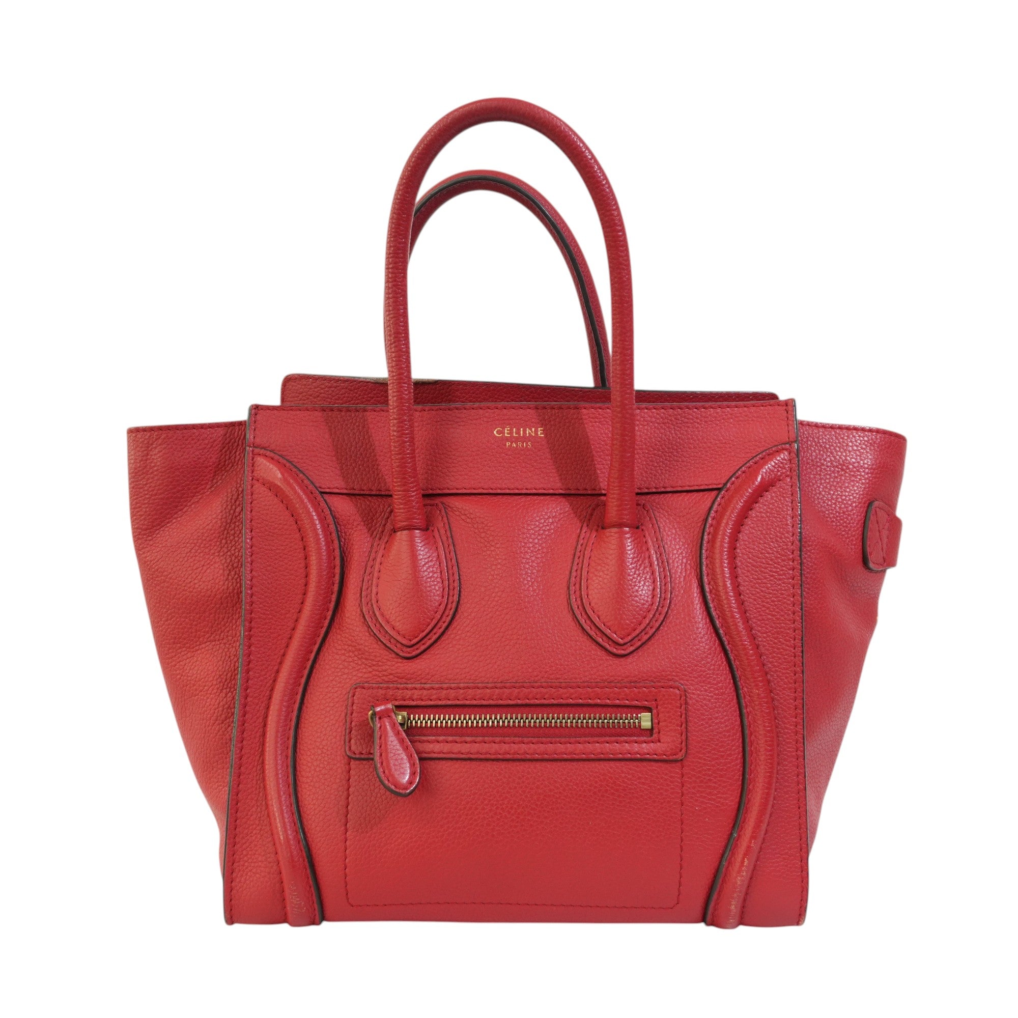 Pre-owned Celine Luggage Handbag Red