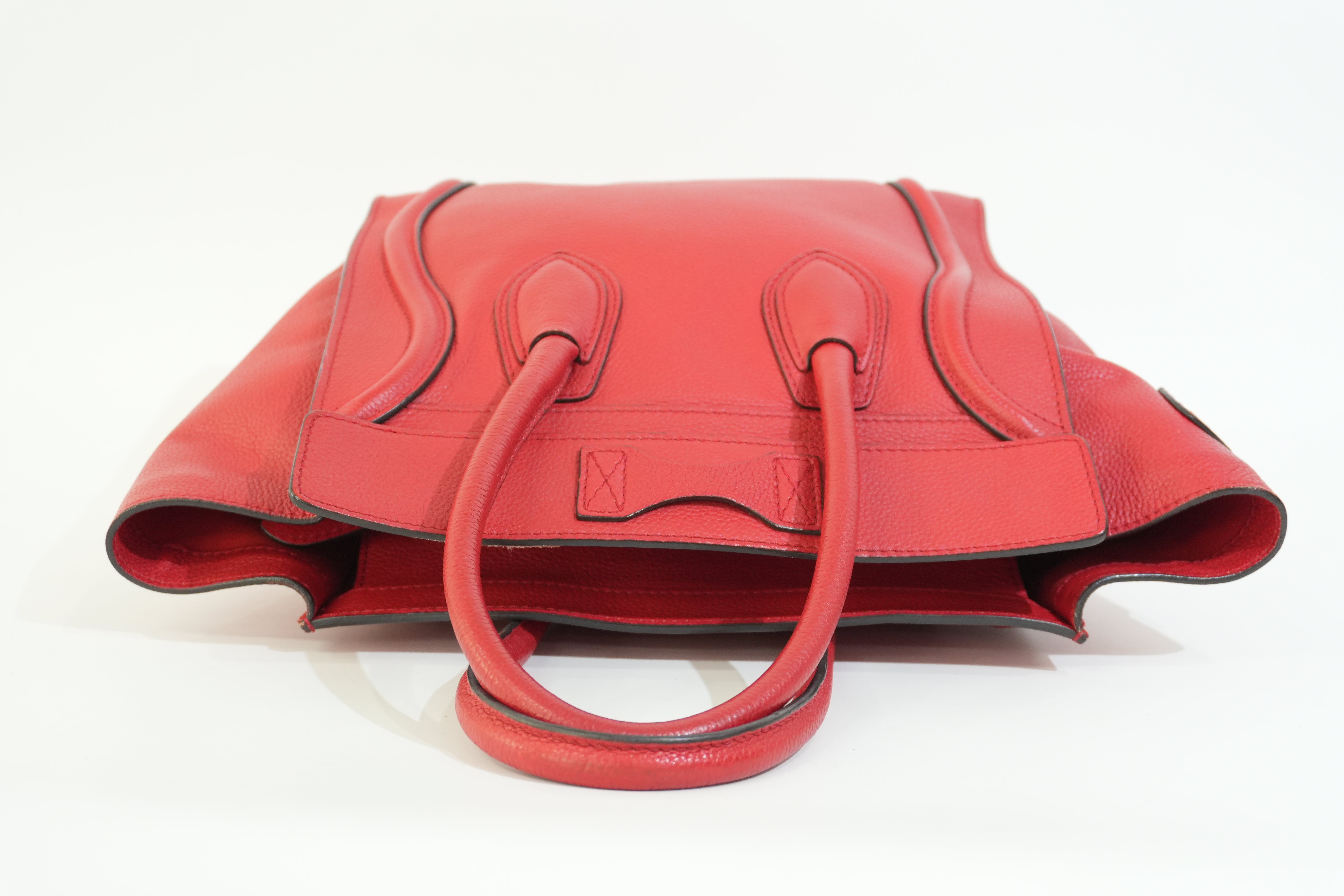 Pre-owned Celine Luggage Handbag Red