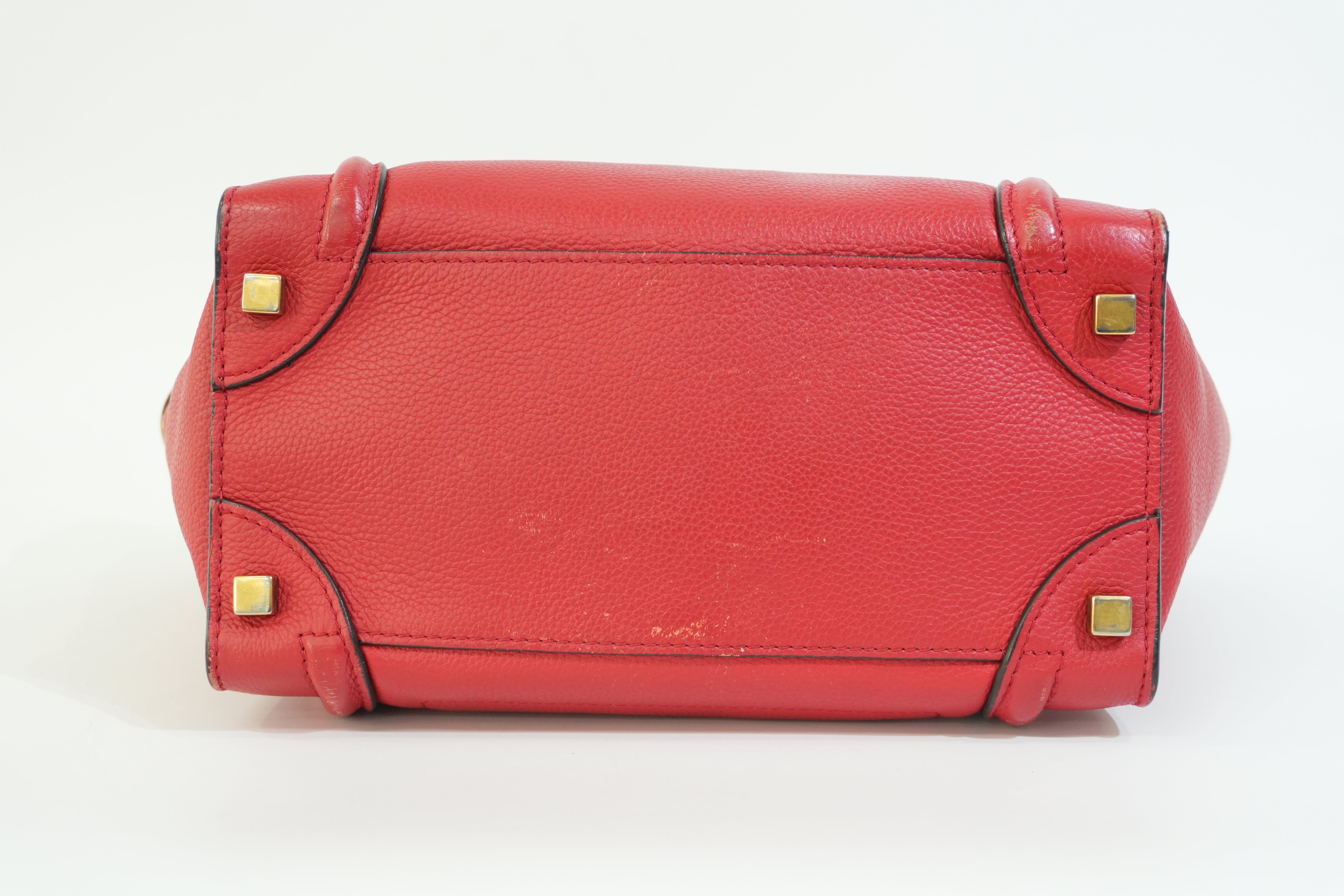 Pre-owned Celine Luggage Handbag Red