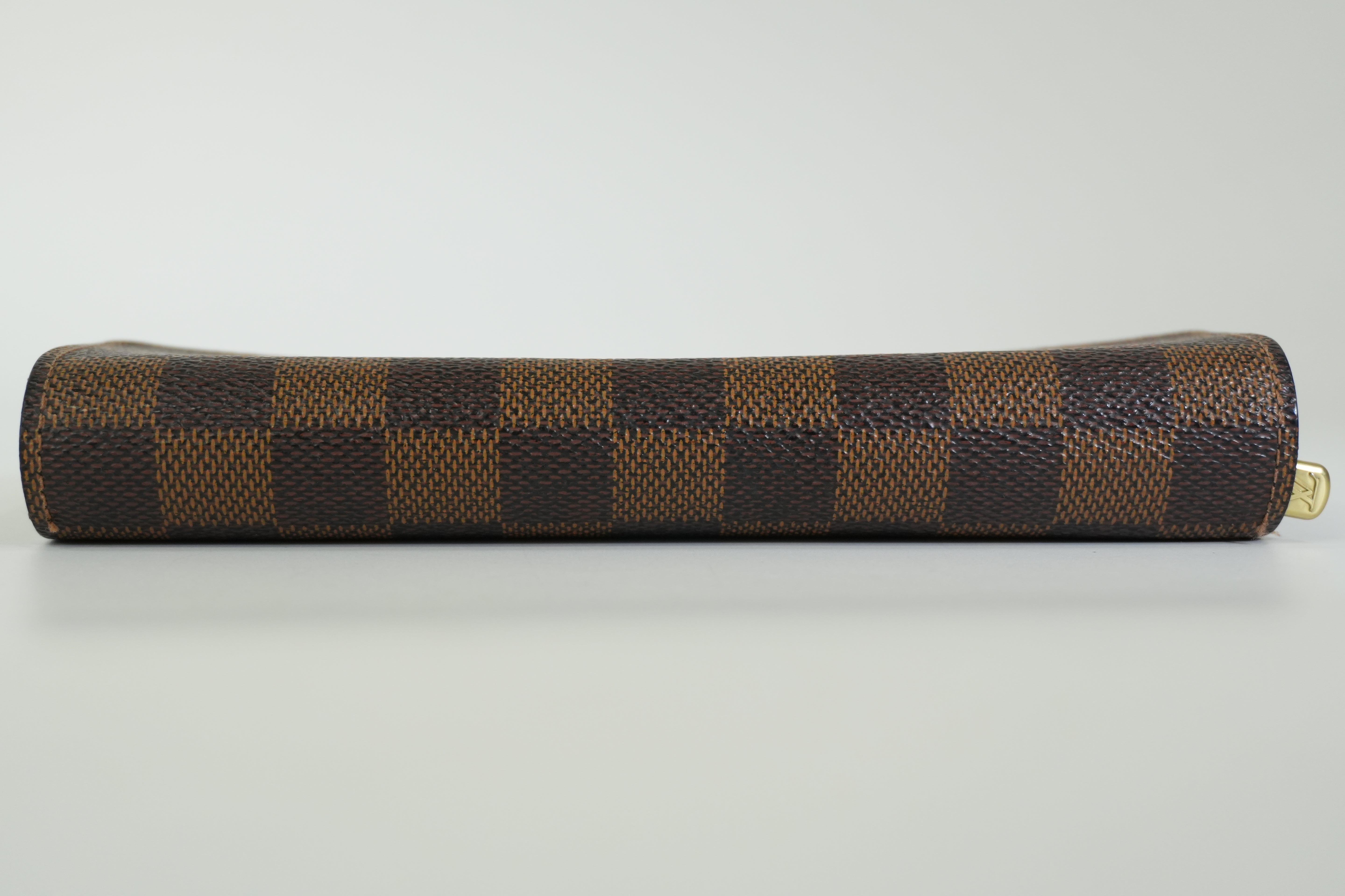 Pre-owned Louis Vuitton Damier Ebene Sarah Wallet