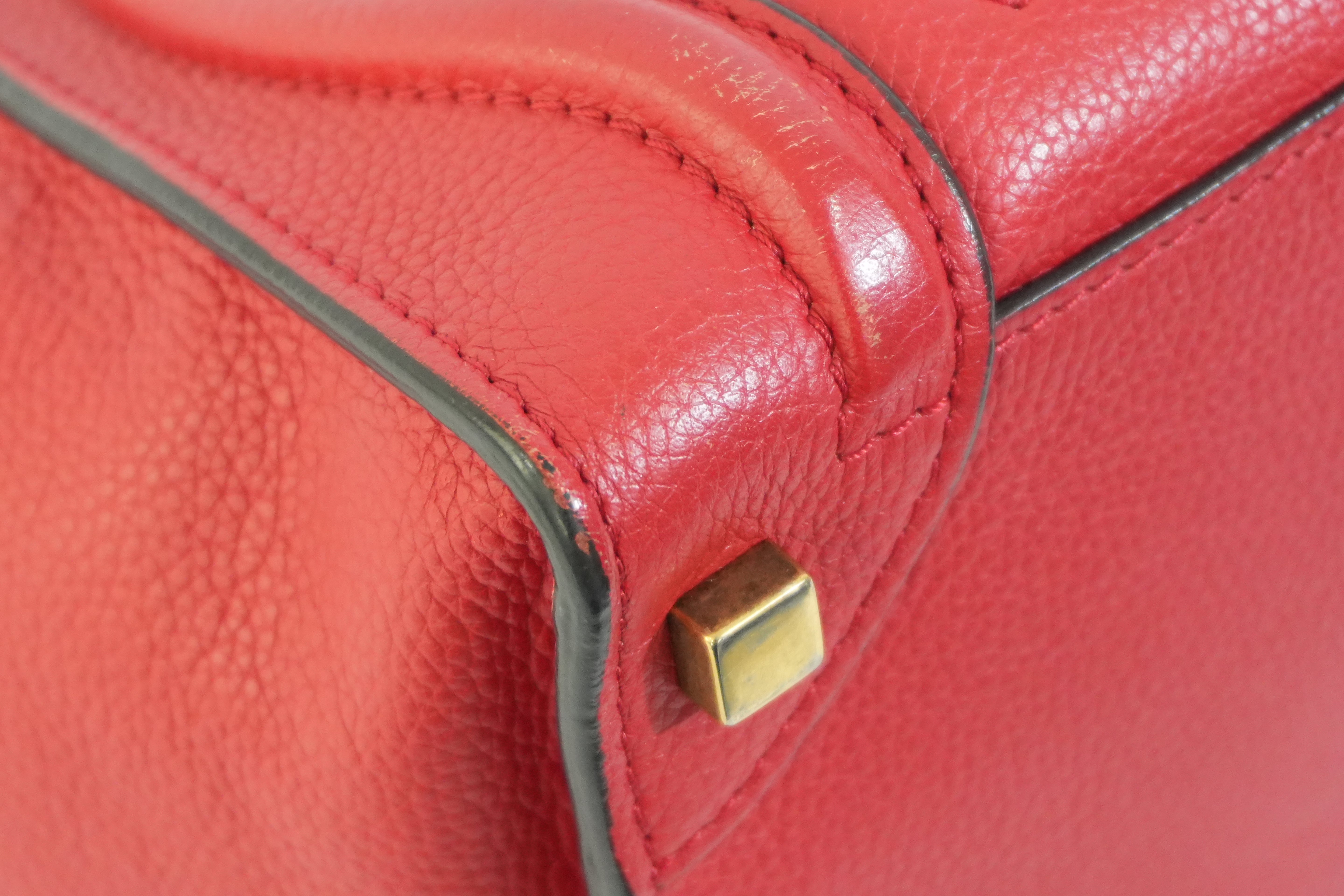 Pre-owned Celine Luggage Handbag Red