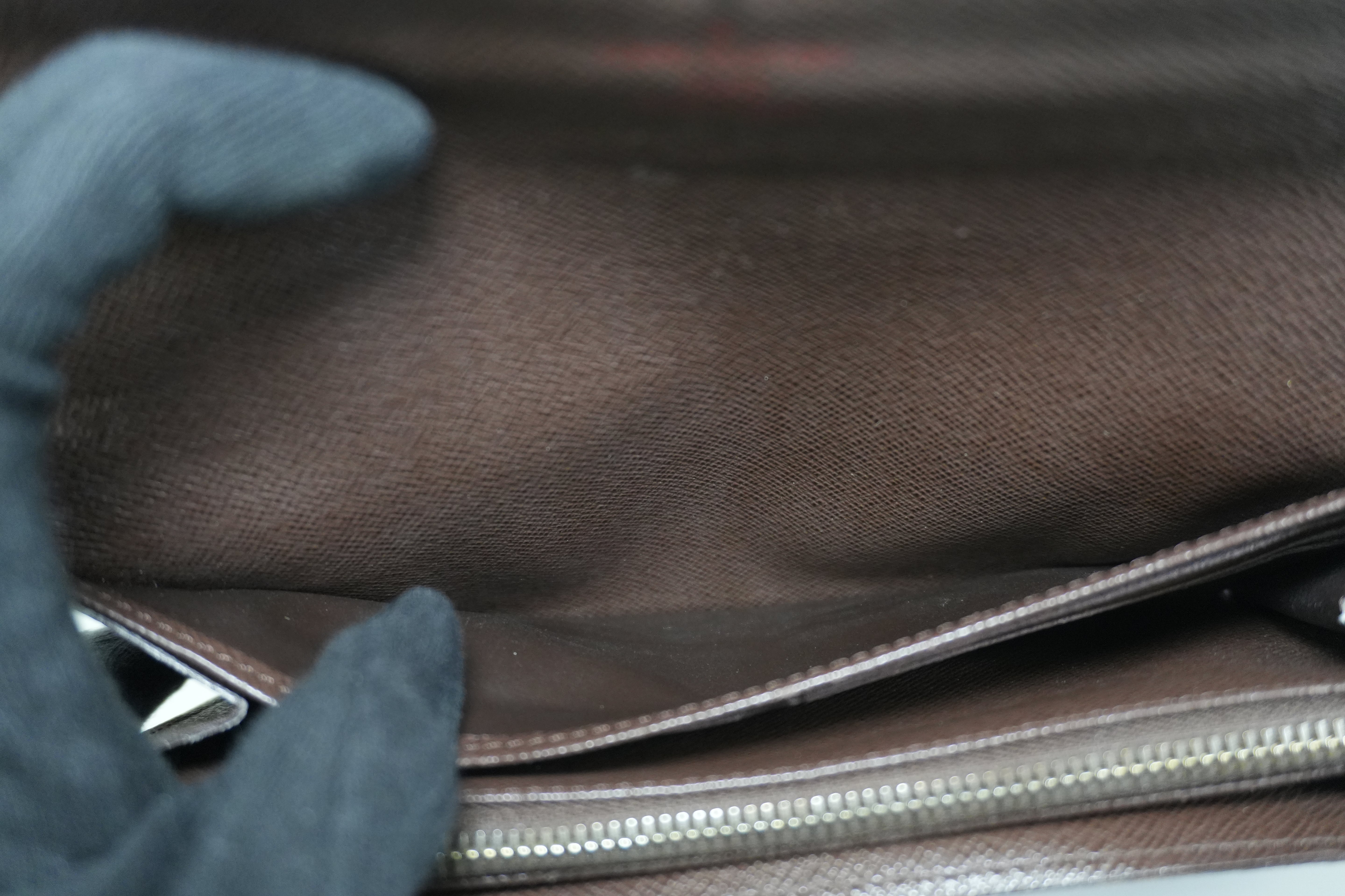 Pre-owned Louis Vuitton Damier Ebene Sarah Wallet