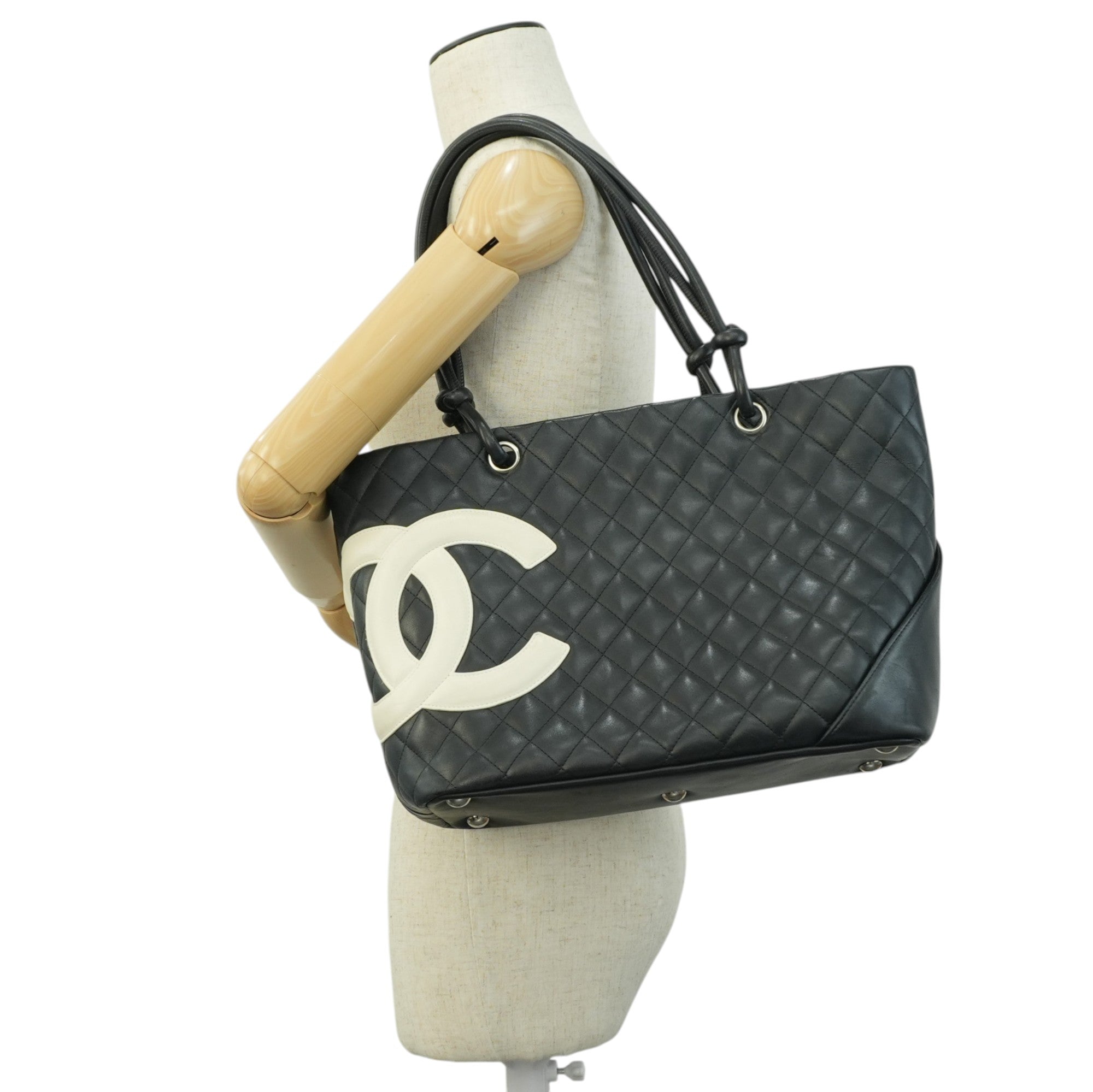 Pre-owned Chanel Leather Tote Bag Black
