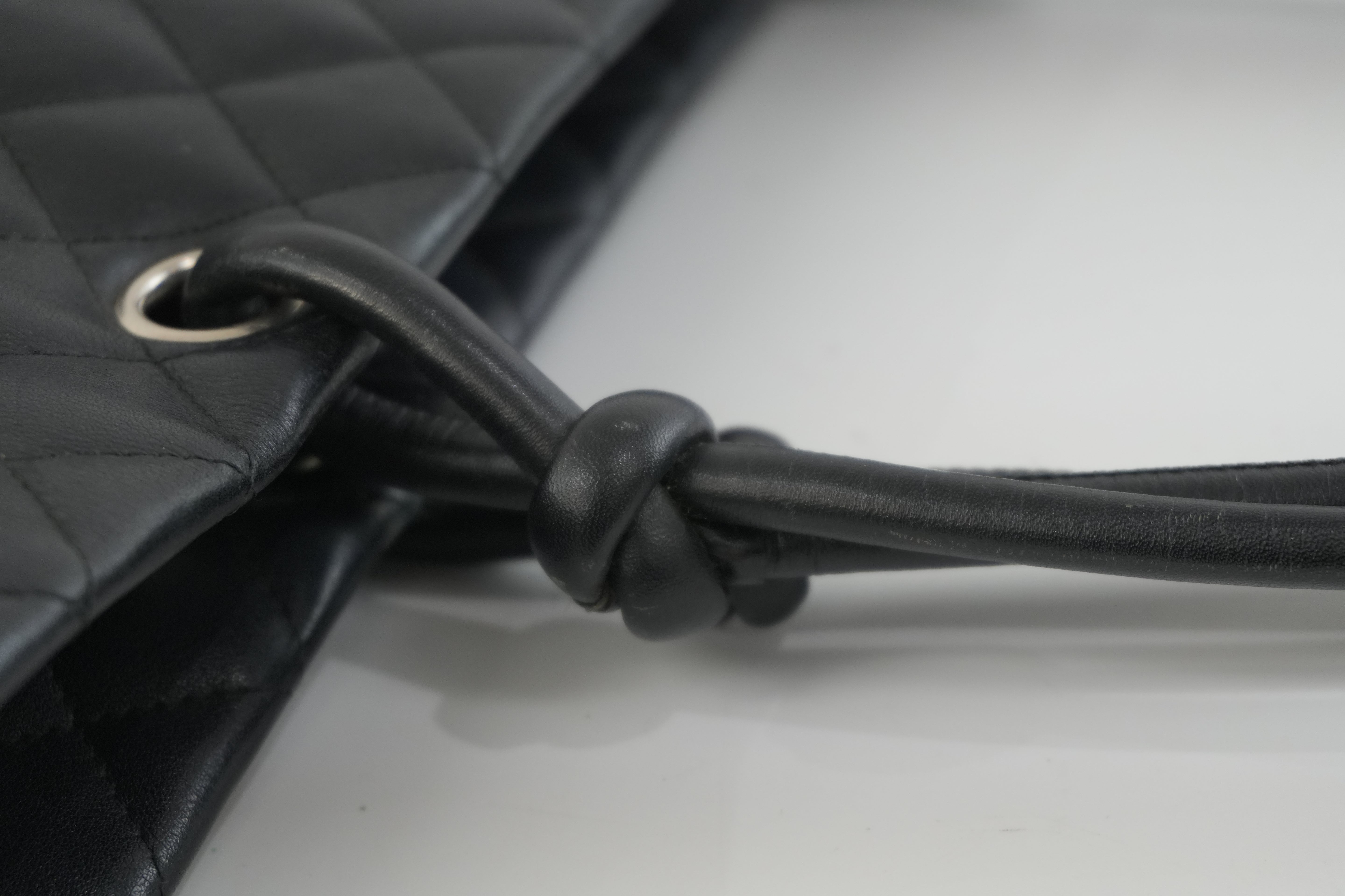 Pre-owned Chanel Leather Tote Bag Black