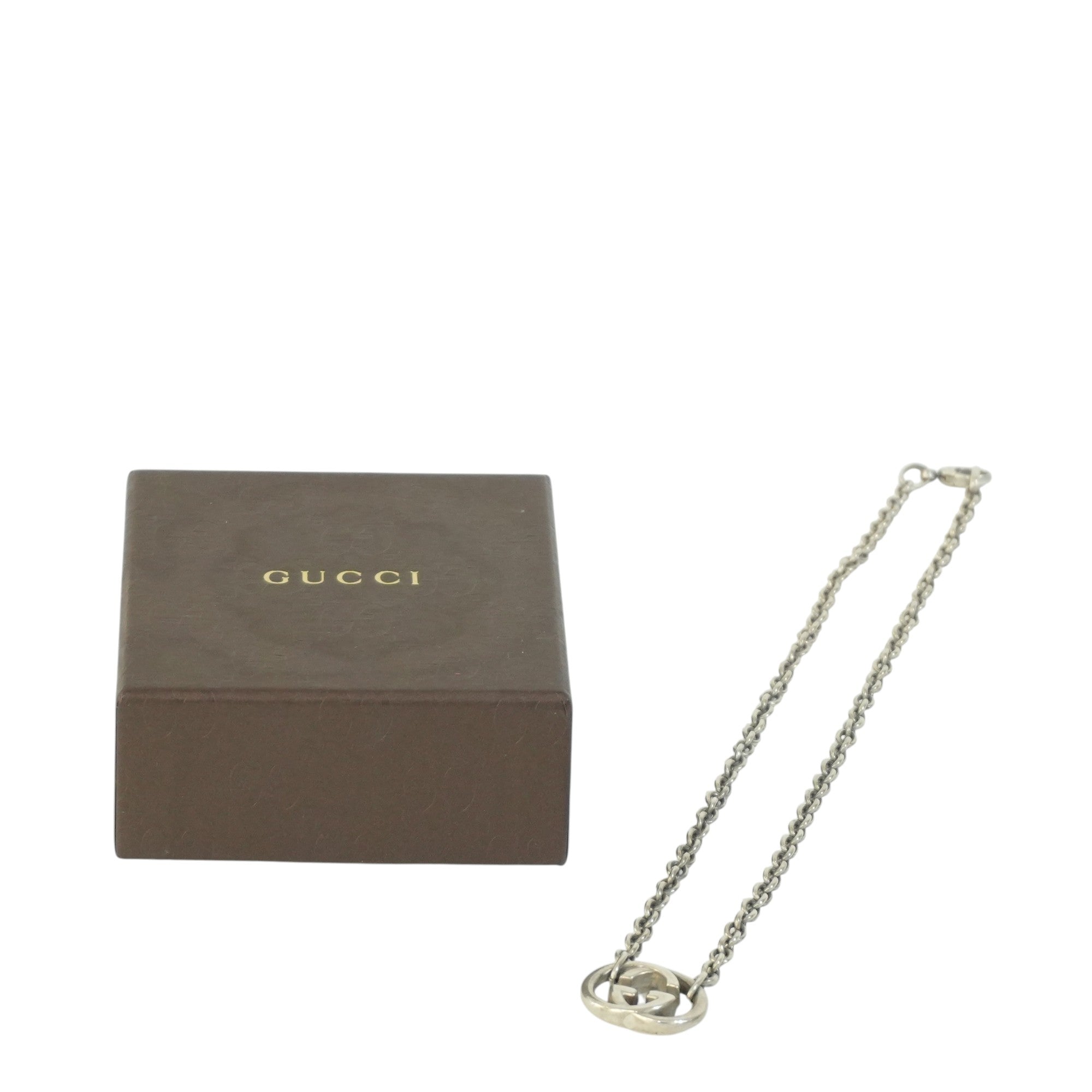 Pre-owned Gucci Silver GG Necklace
