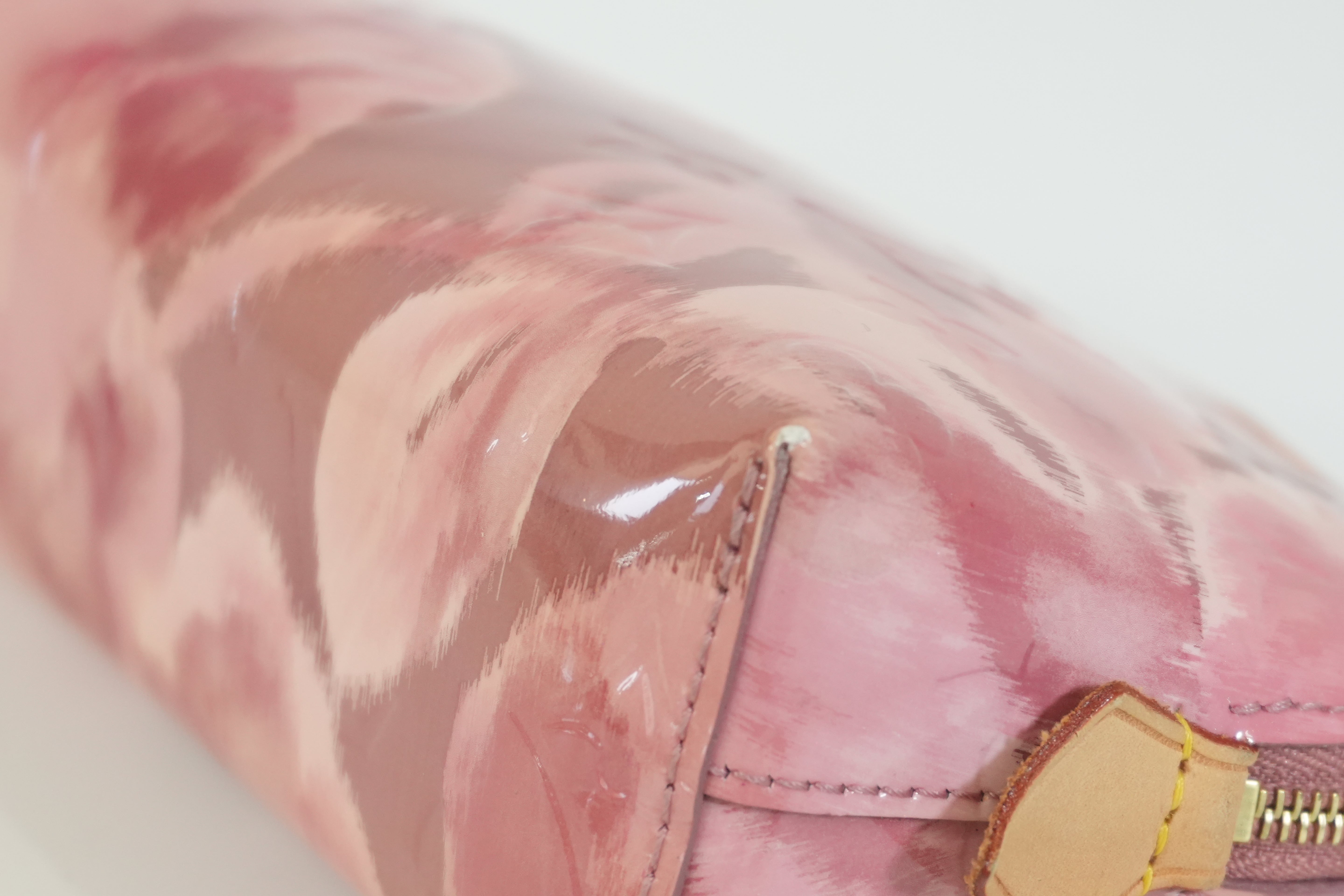 Pre-owned Louis Vuitton Vernis Cosmetic Pouch Pink