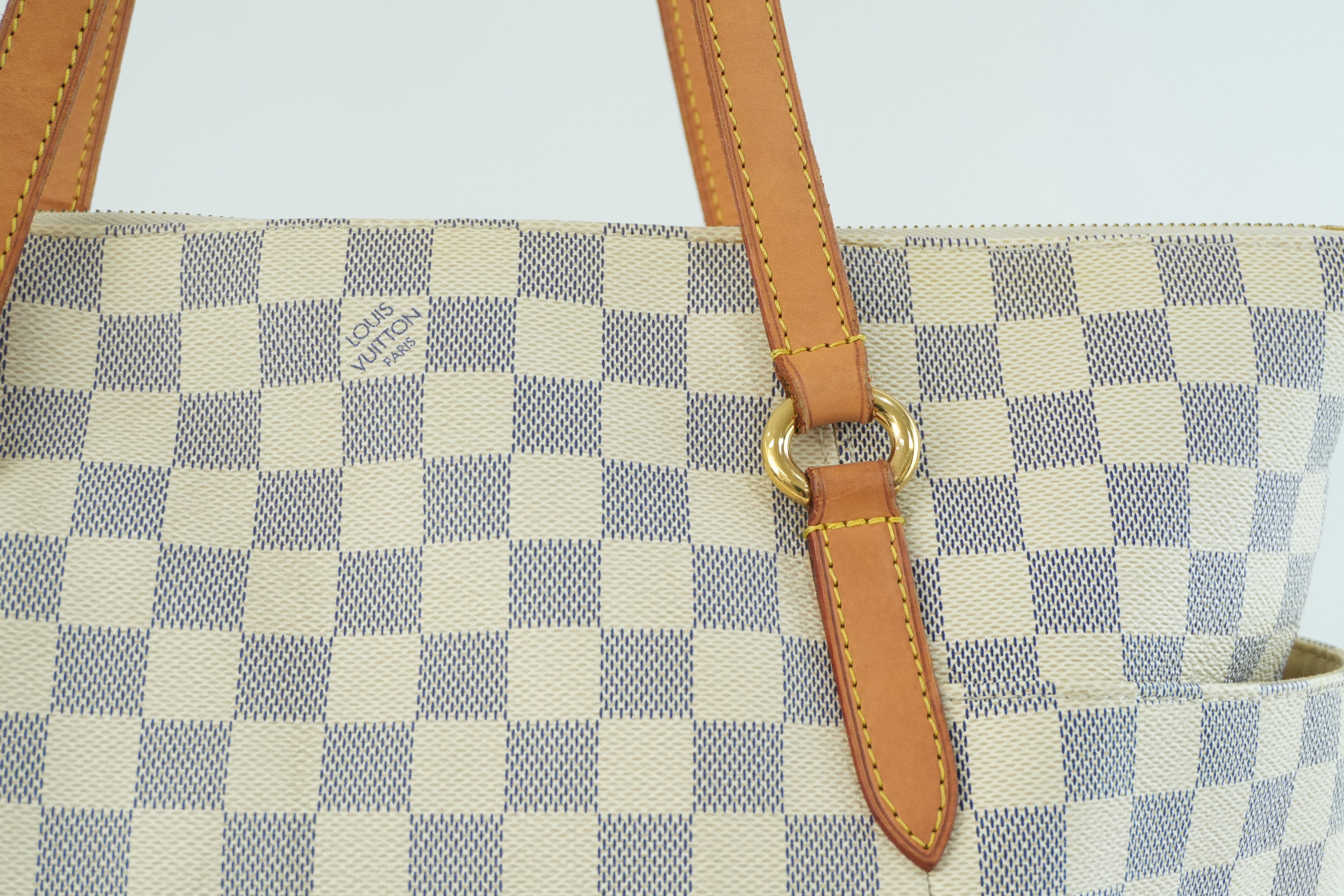 Pre-owned Louis Vuitton Damier Azur Totally MM Tote Bag