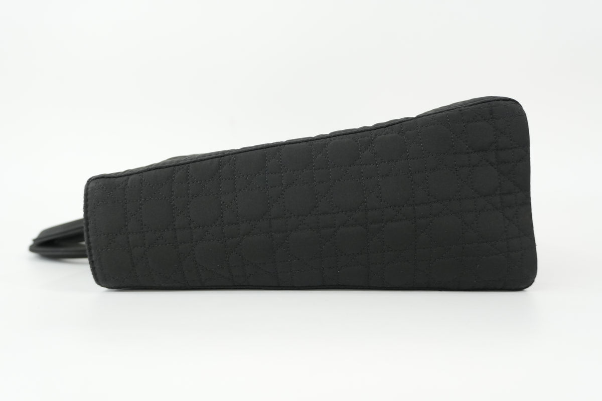 Pre-Owned Dior Quilted Cannage Handbag Black