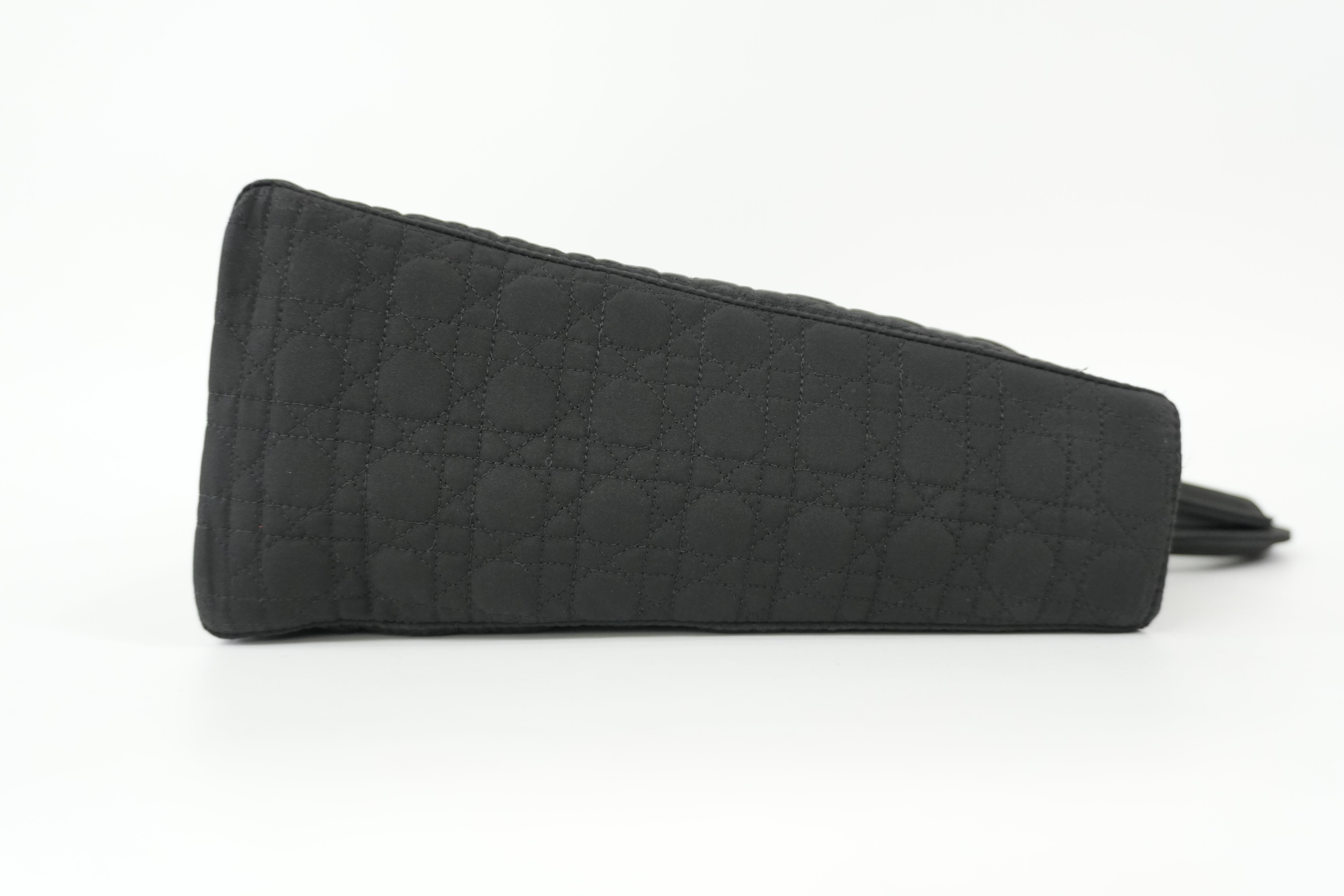 Pre-Owned Dior Quilted Cannage Handbag Black