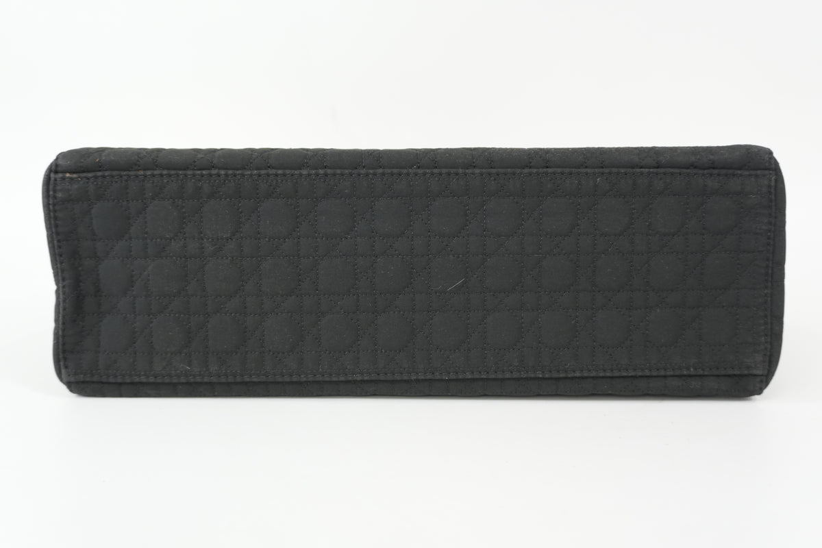 Pre-Owned Dior Quilted Cannage Handbag Black
