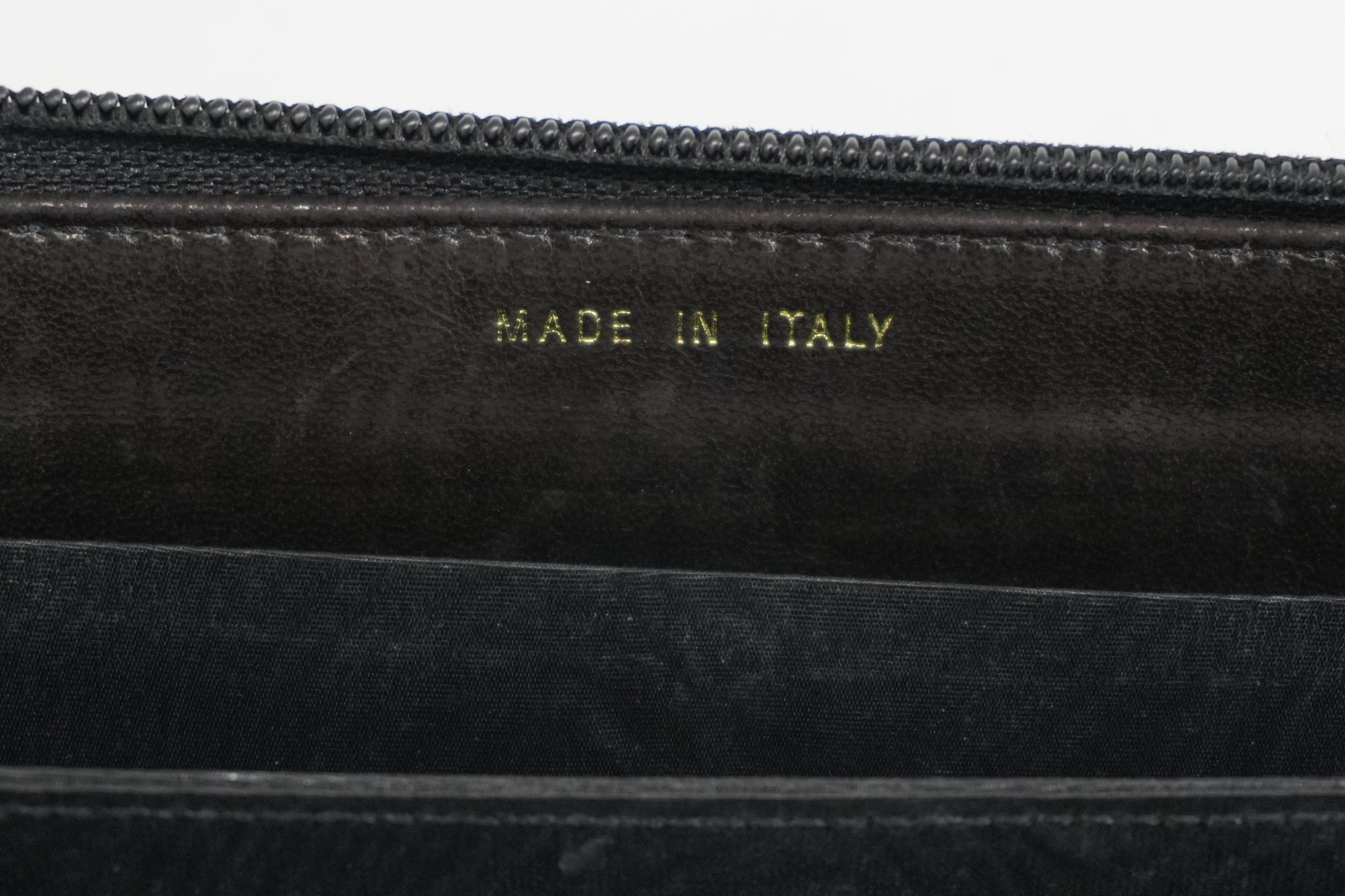 Pre-owned Chanel Caviar Skin Zippy Long Wallet Black