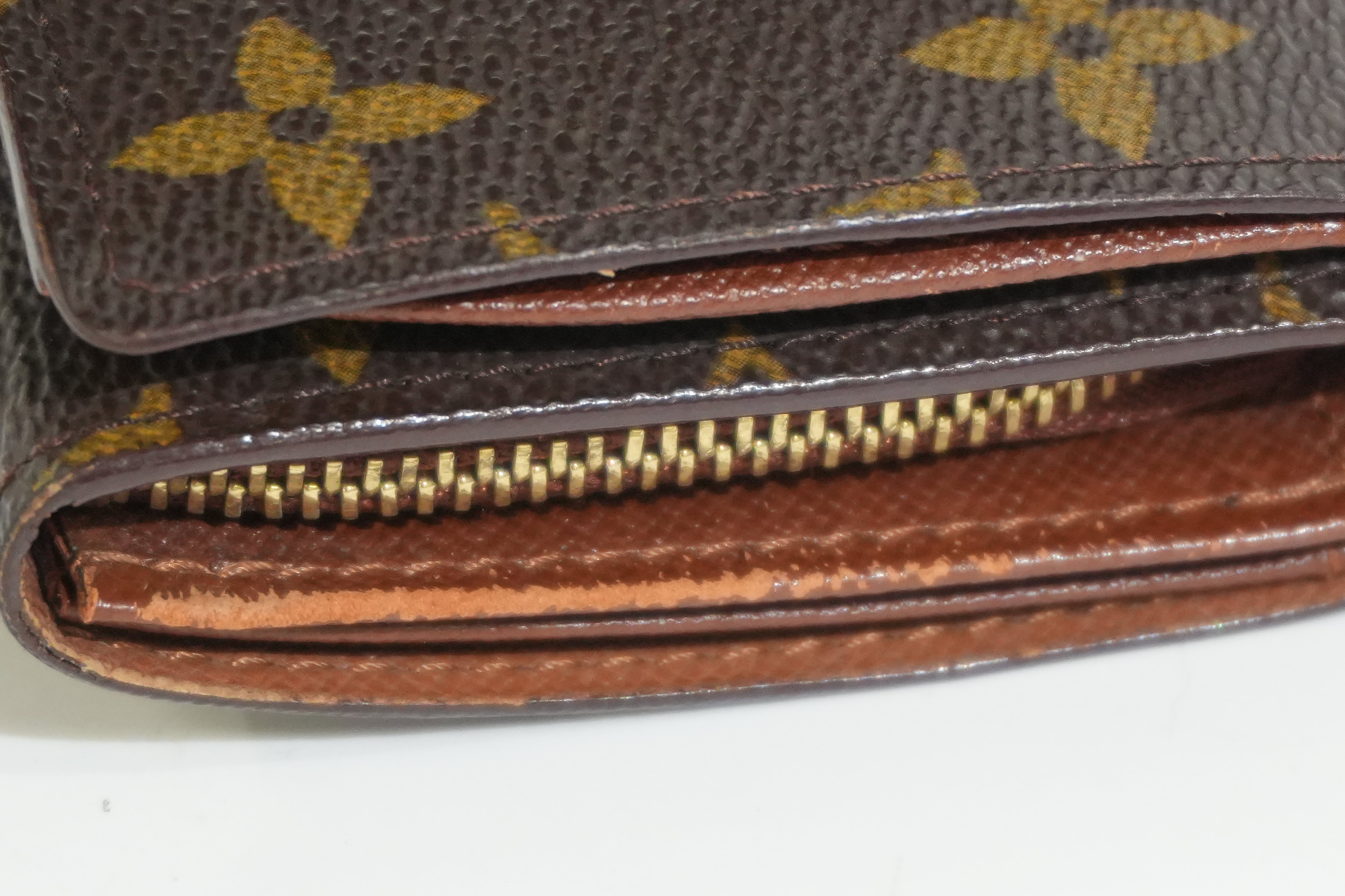 Pre-owned Louis Vuitton Monogram Porte Tressor Short Wallet