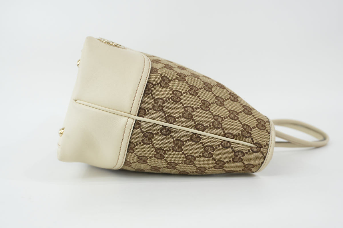 Pre-Owned Gucci Tote Bag White