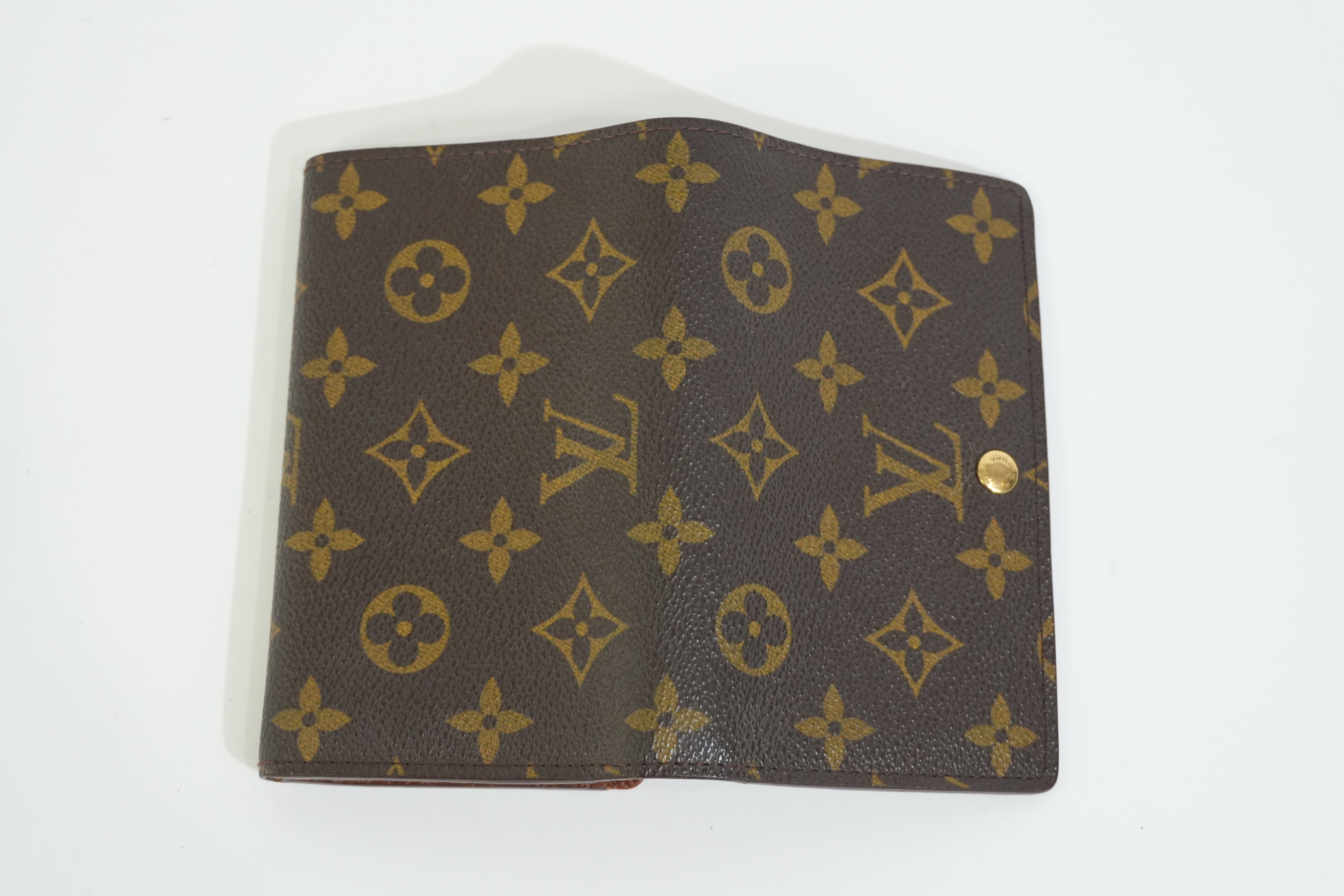 Pre-owned Louis Vuitton Monogram Porte Tressor Short Wallet