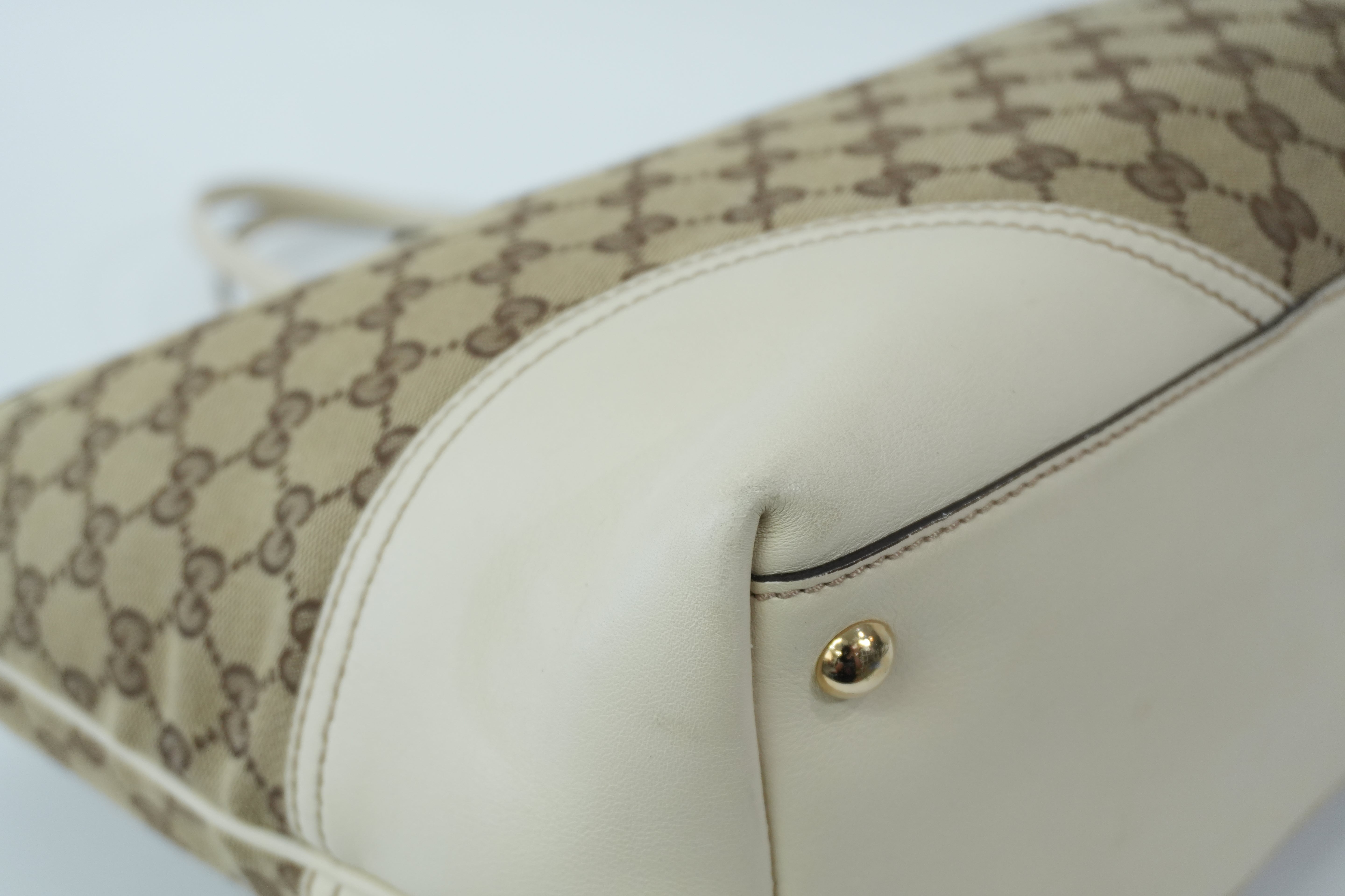 Pre-Owned Gucci Tote Bag White
