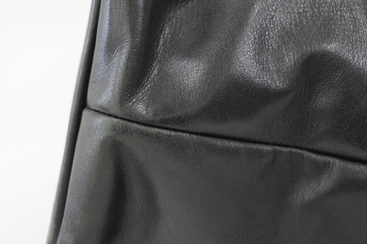 Pre-Owned Chanel Quilted Foldover Chain Tote Bag Black