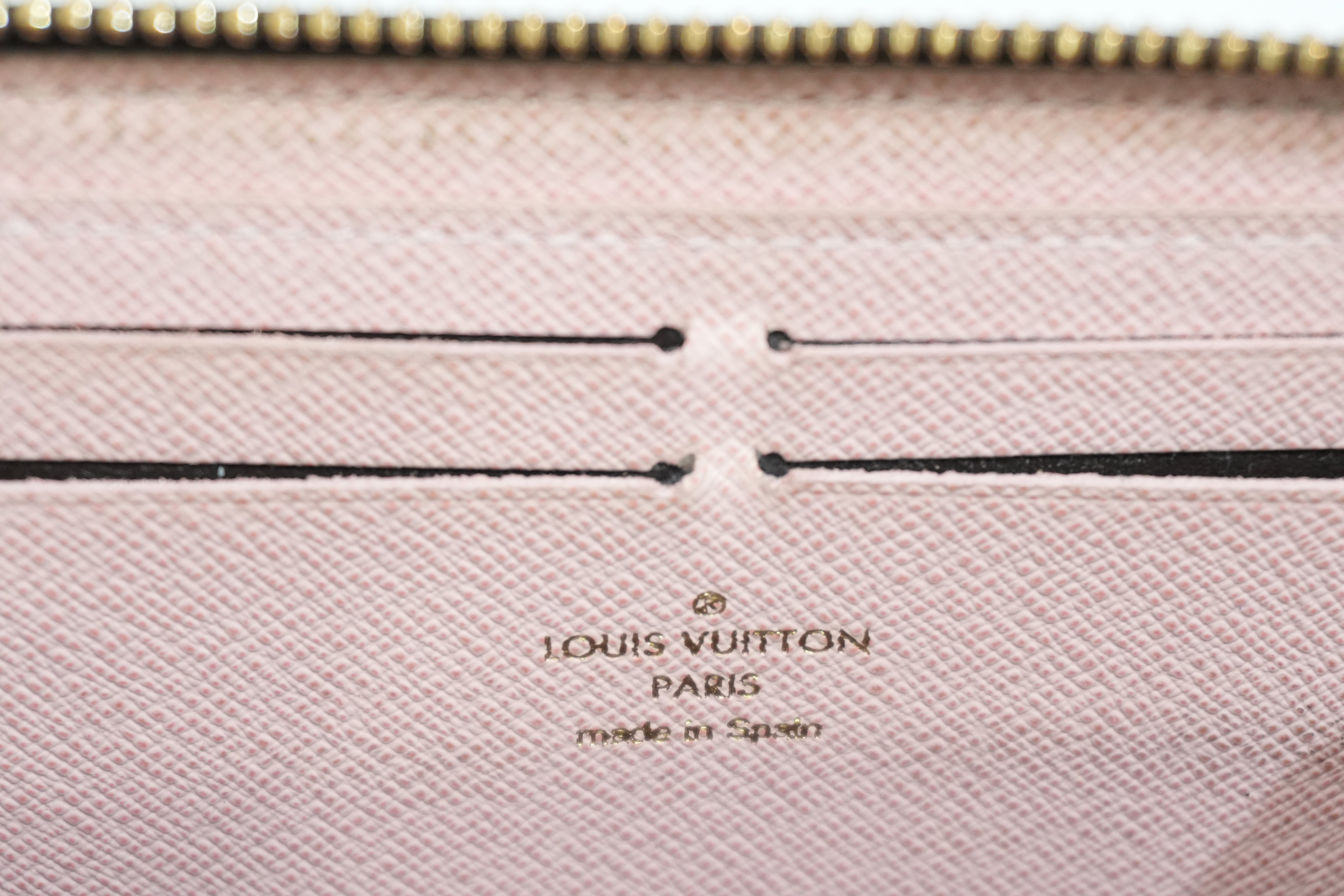 Pre-owned Louis Vuitton Damier Ebene Clemence Wallet