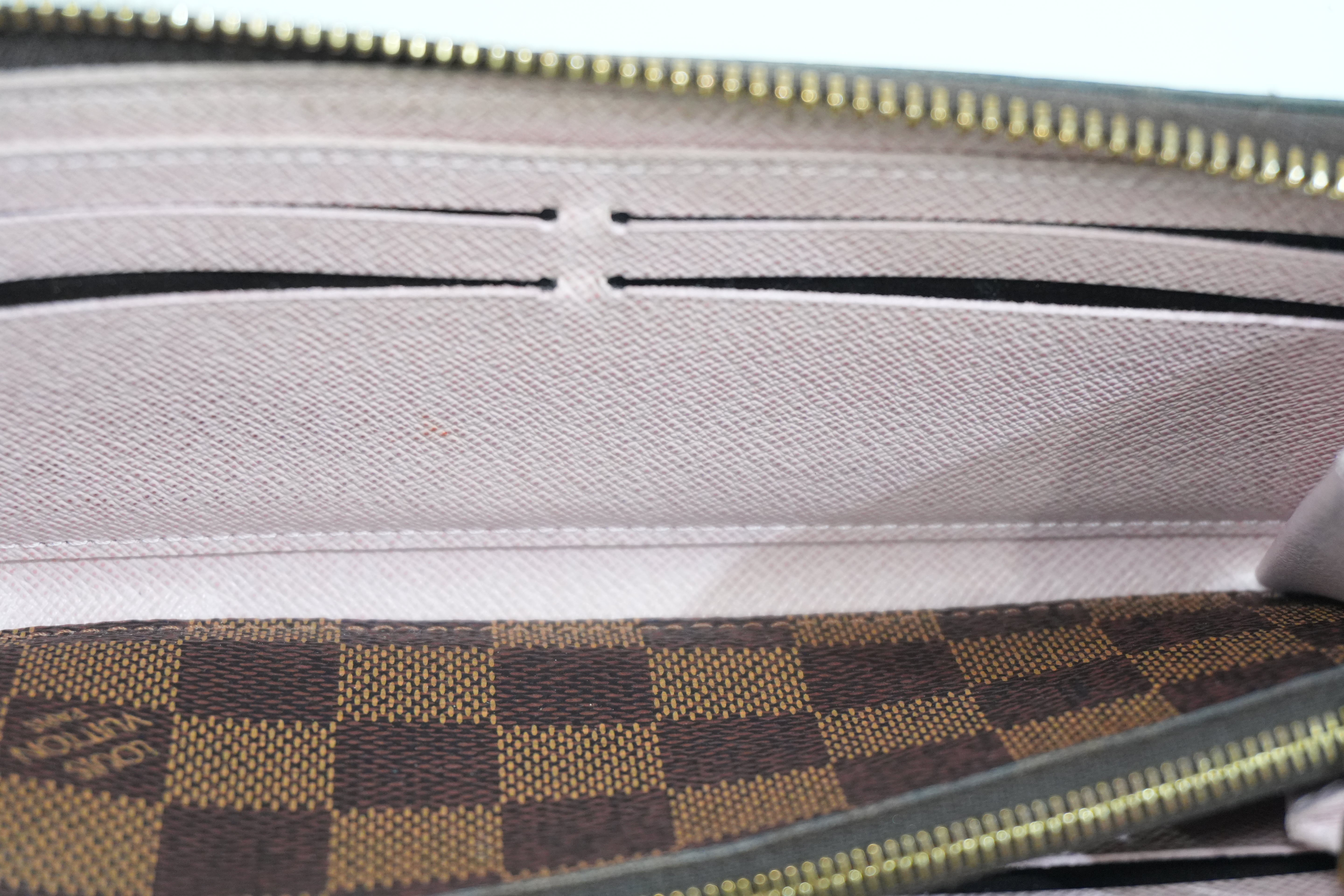 Pre-owned Louis Vuitton Damier Ebene Clemence Wallet
