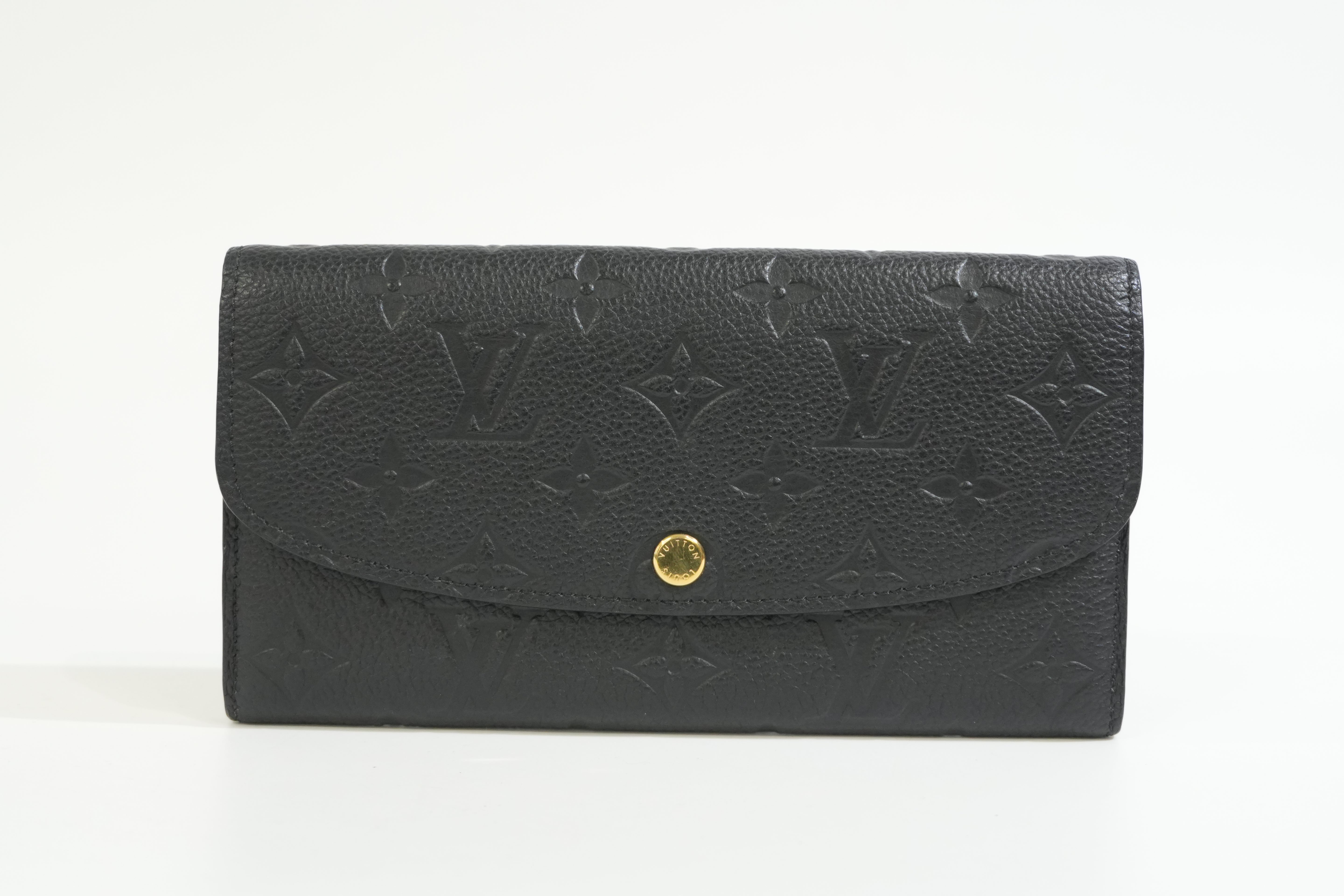 Pre-owned Louis Vuitton Empriente Emillie Wallet Navy Blue