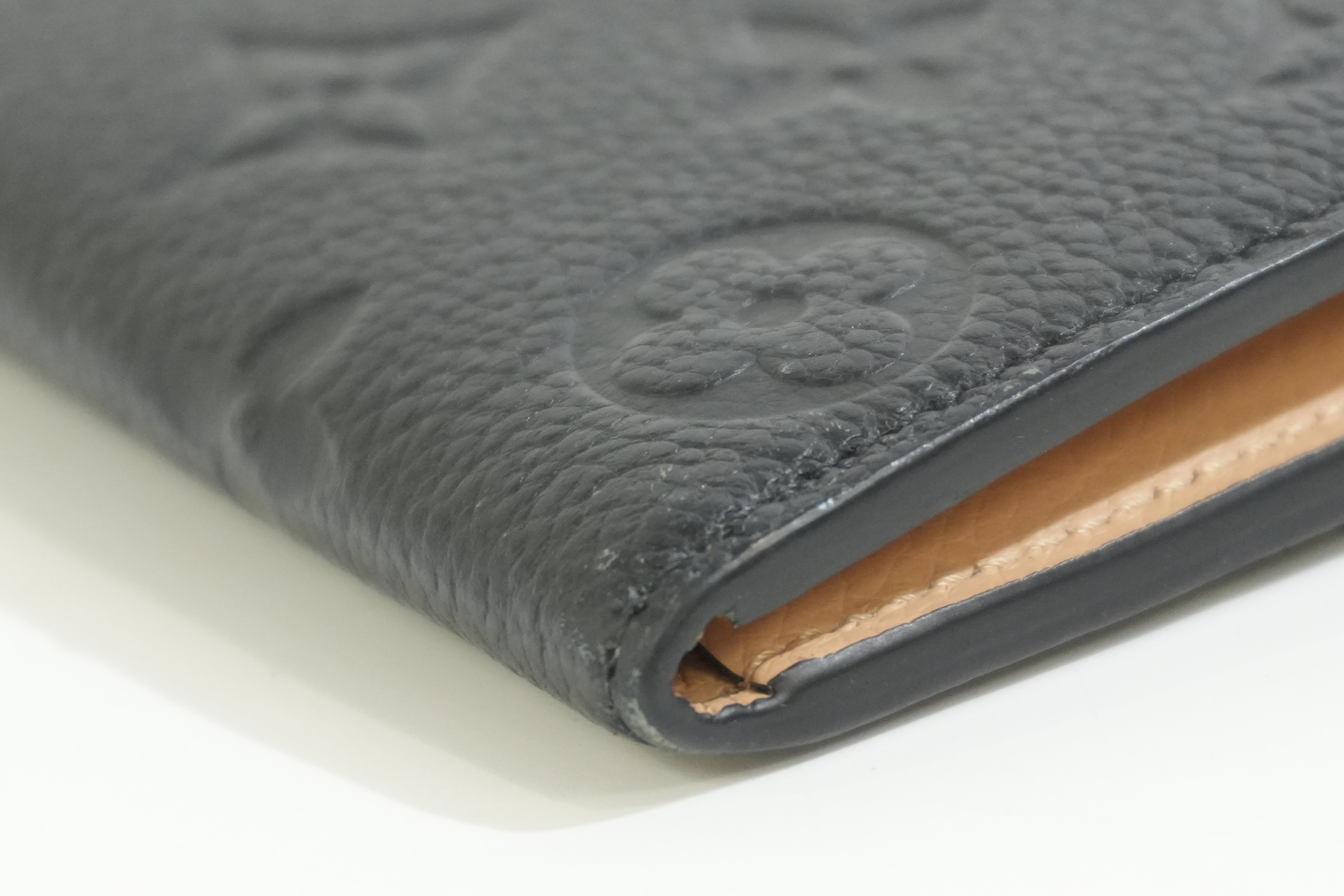 Pre-owned Louis Vuitton Empriente Emillie Wallet Navy Blue