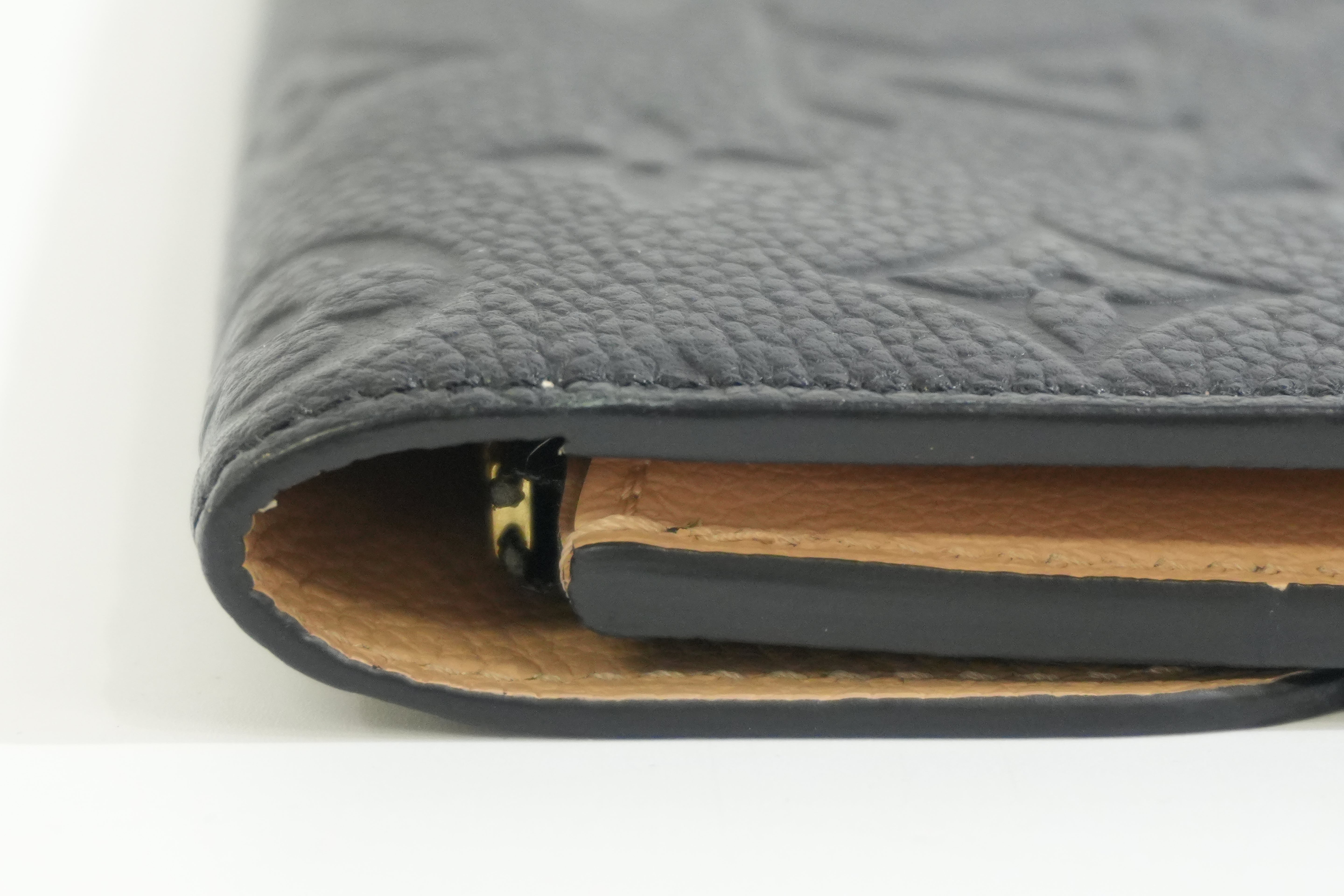 Pre-owned Louis Vuitton Empriente Emillie Wallet Navy Blue
