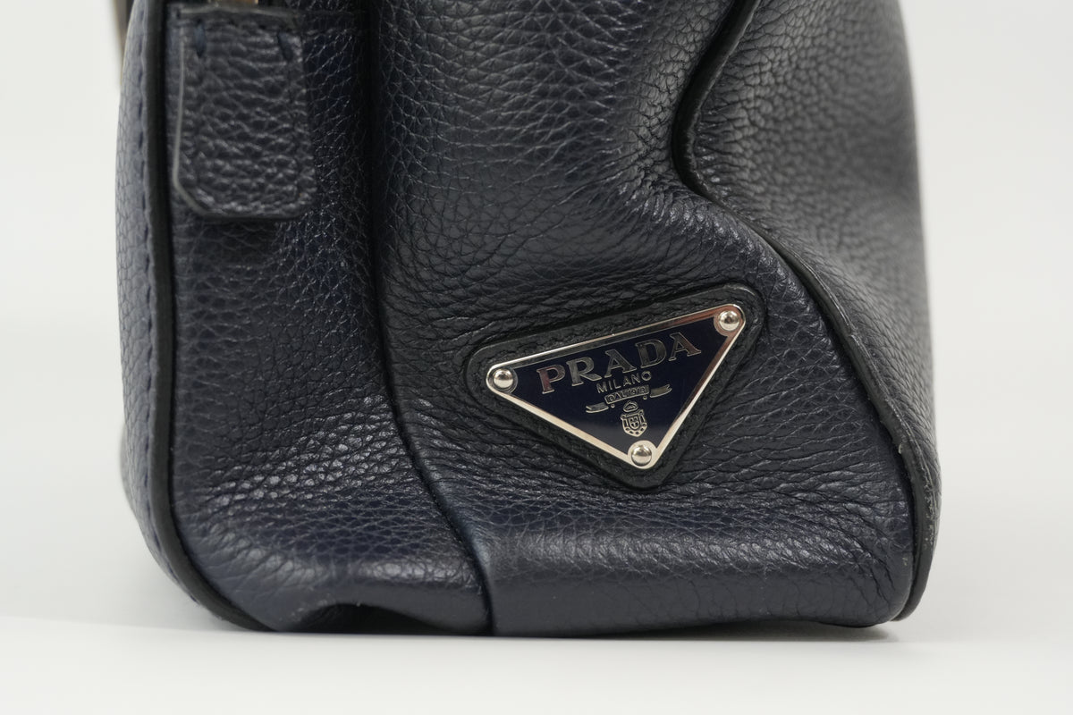 Pre-Owned Prada Briefcase Navy Blue