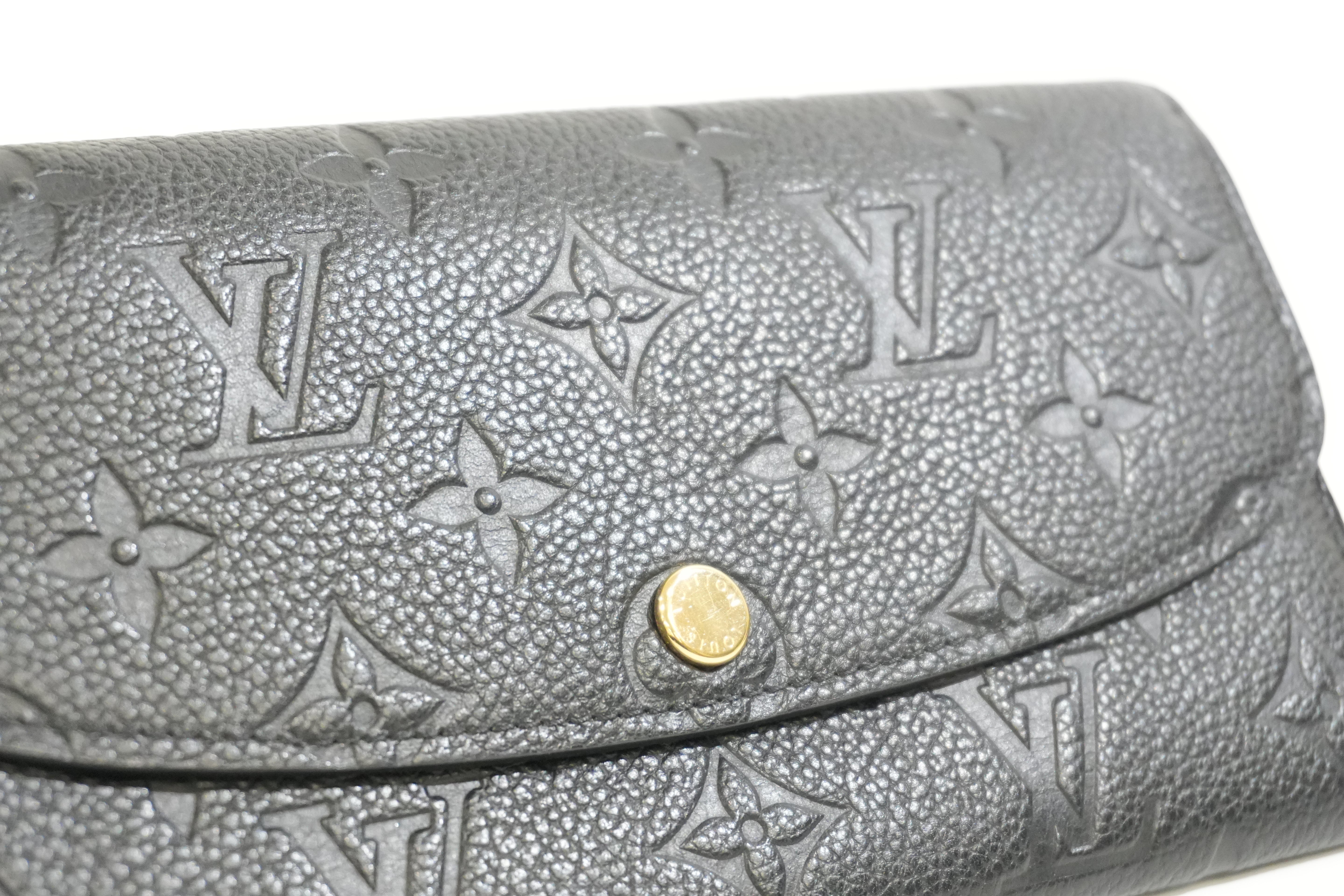 Pre-owned Louis Vuitton Empriente Emillie Wallet Navy Blue