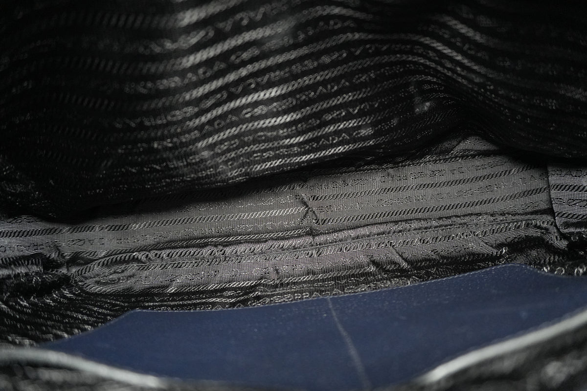 Pre-Owned Prada Briefcase Navy Blue