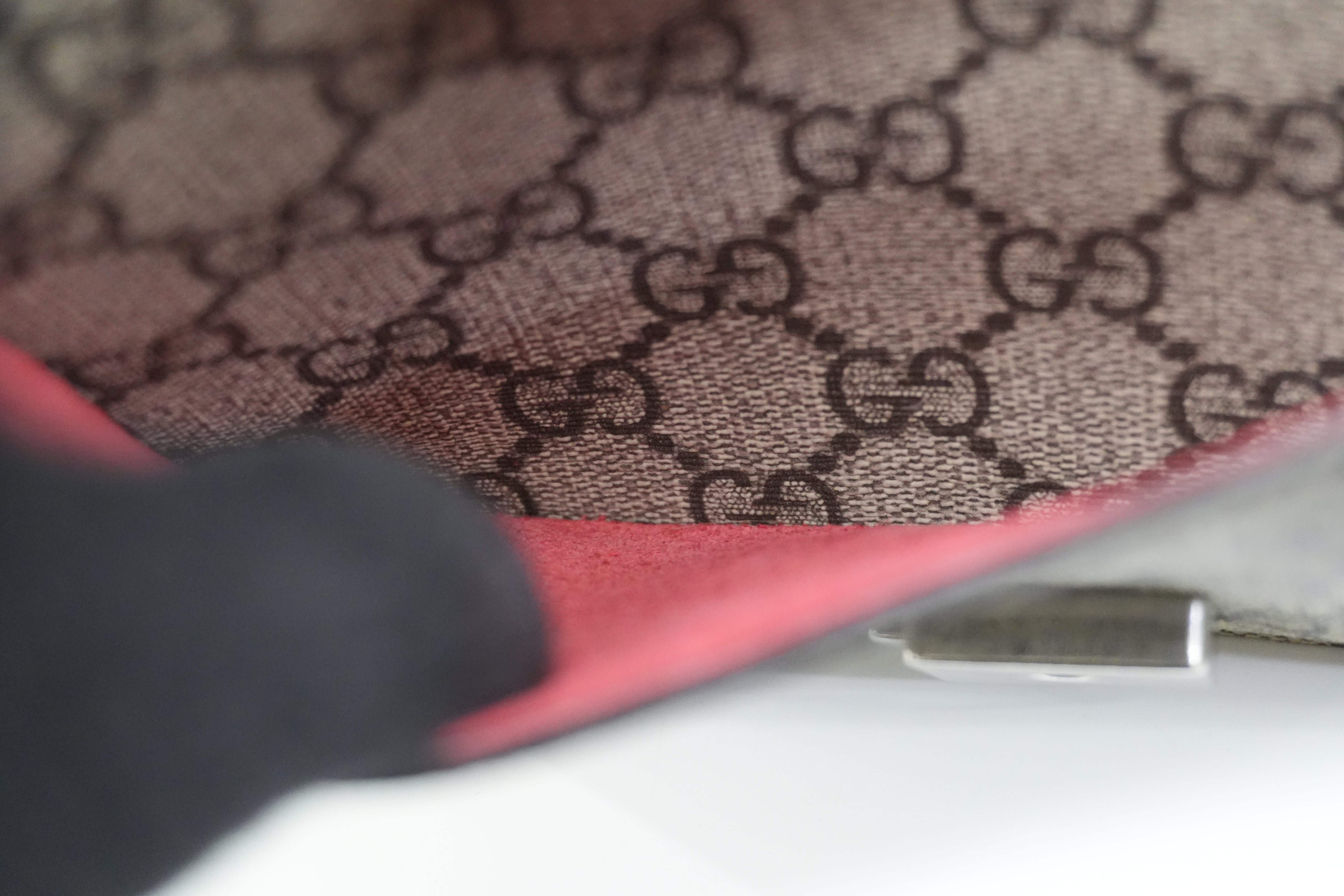 Pre-owned Gucci Dionysus Chain Shoulder Bag Brown and Red