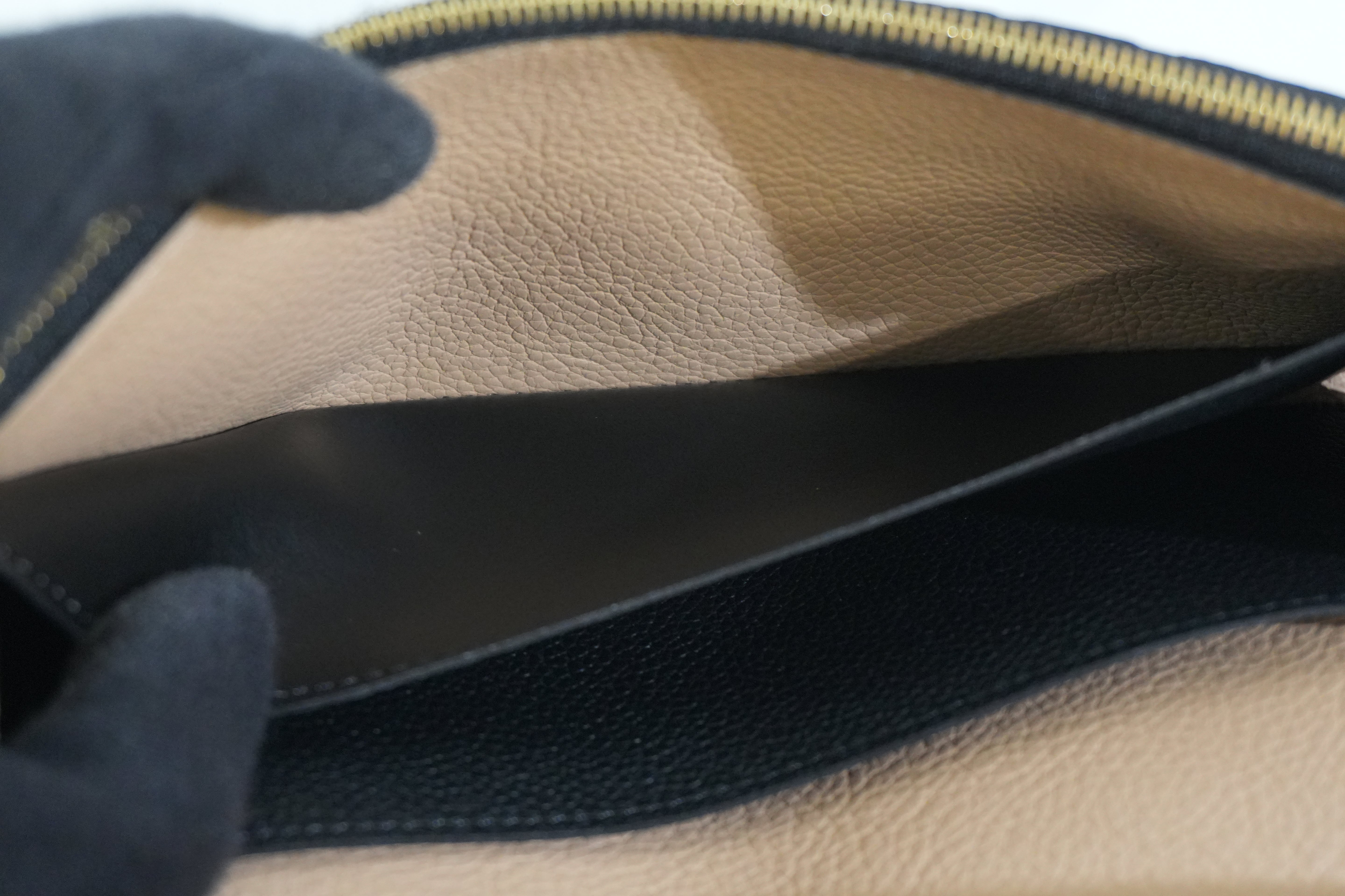 Pre-owned Louis Vuitton Empriente Emillie Wallet Navy Blue