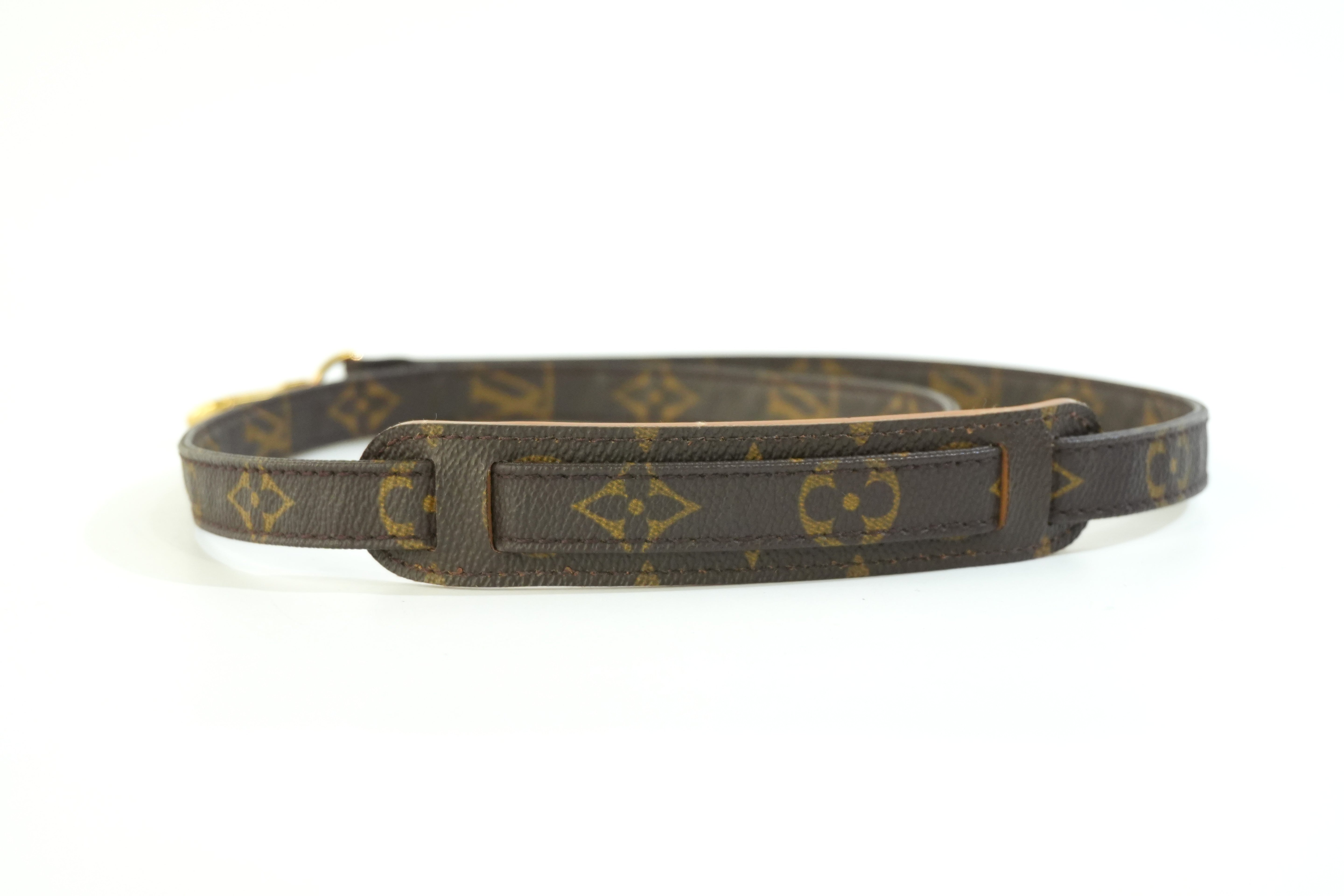 Pre-owned Louis Vuitton Monogram Strap 90 cm