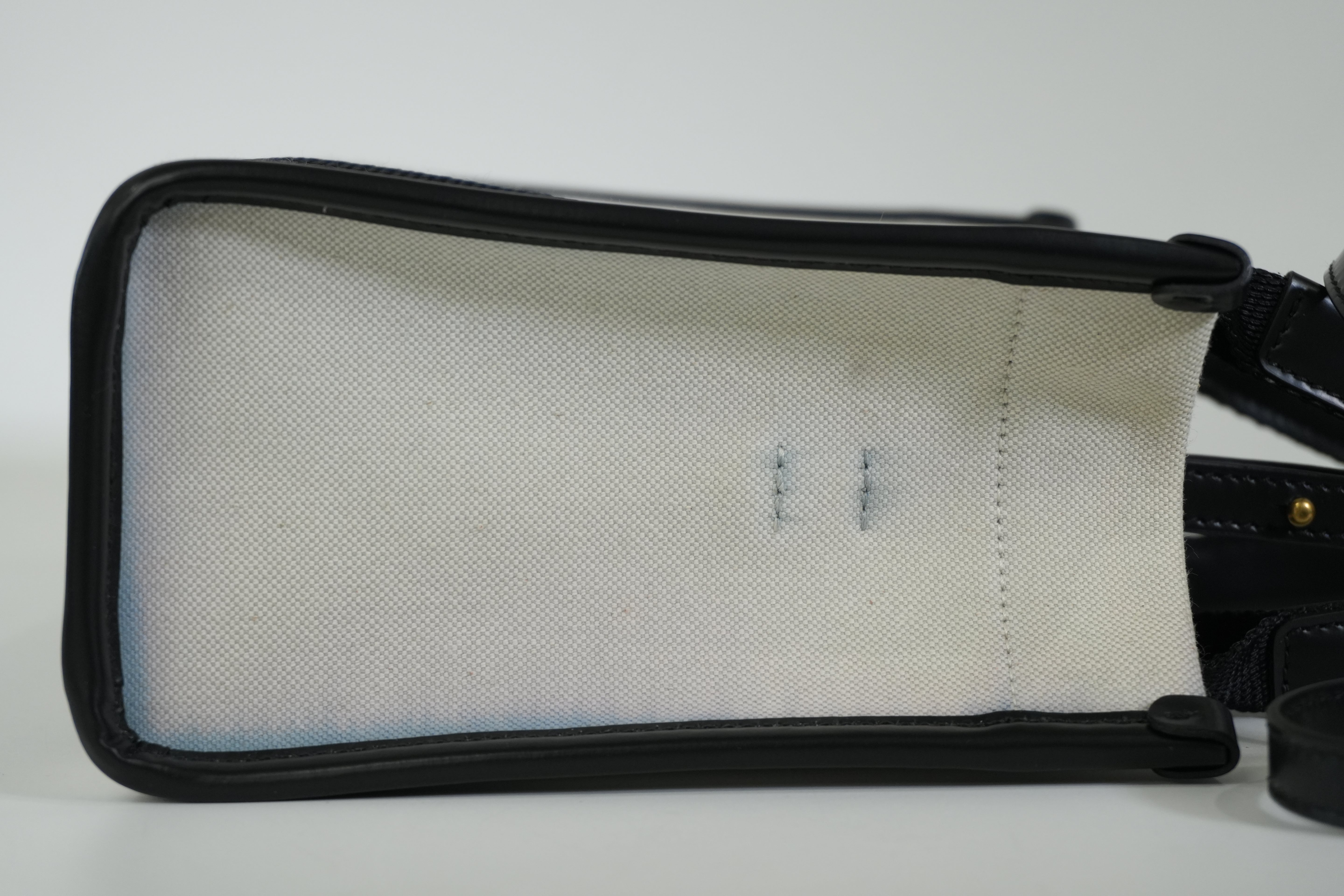 Pre-owned Balenciaga Two Way Small Handbag Black and White