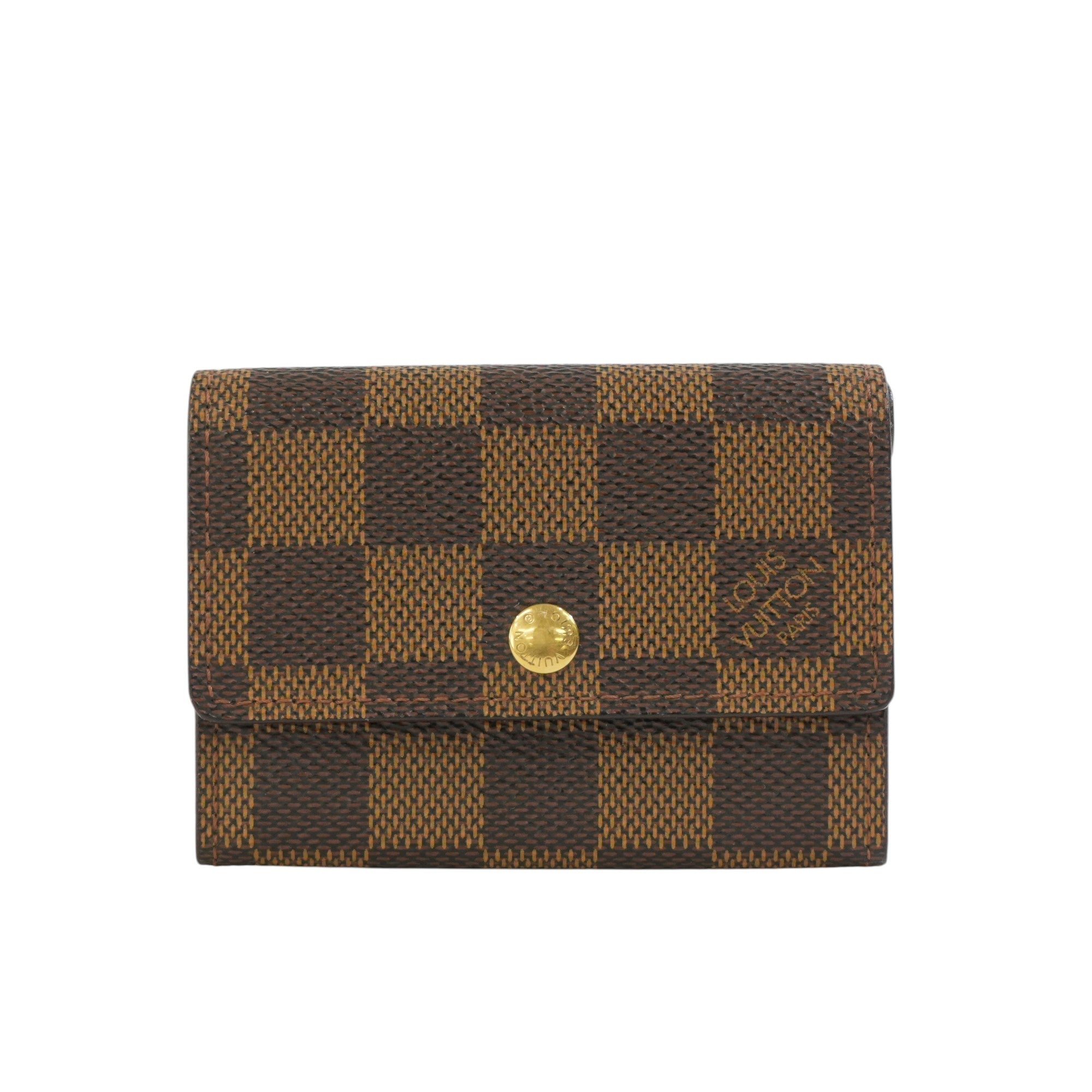 Pre-owned Louis Vuitton Damier Ebene Coin and Card Case