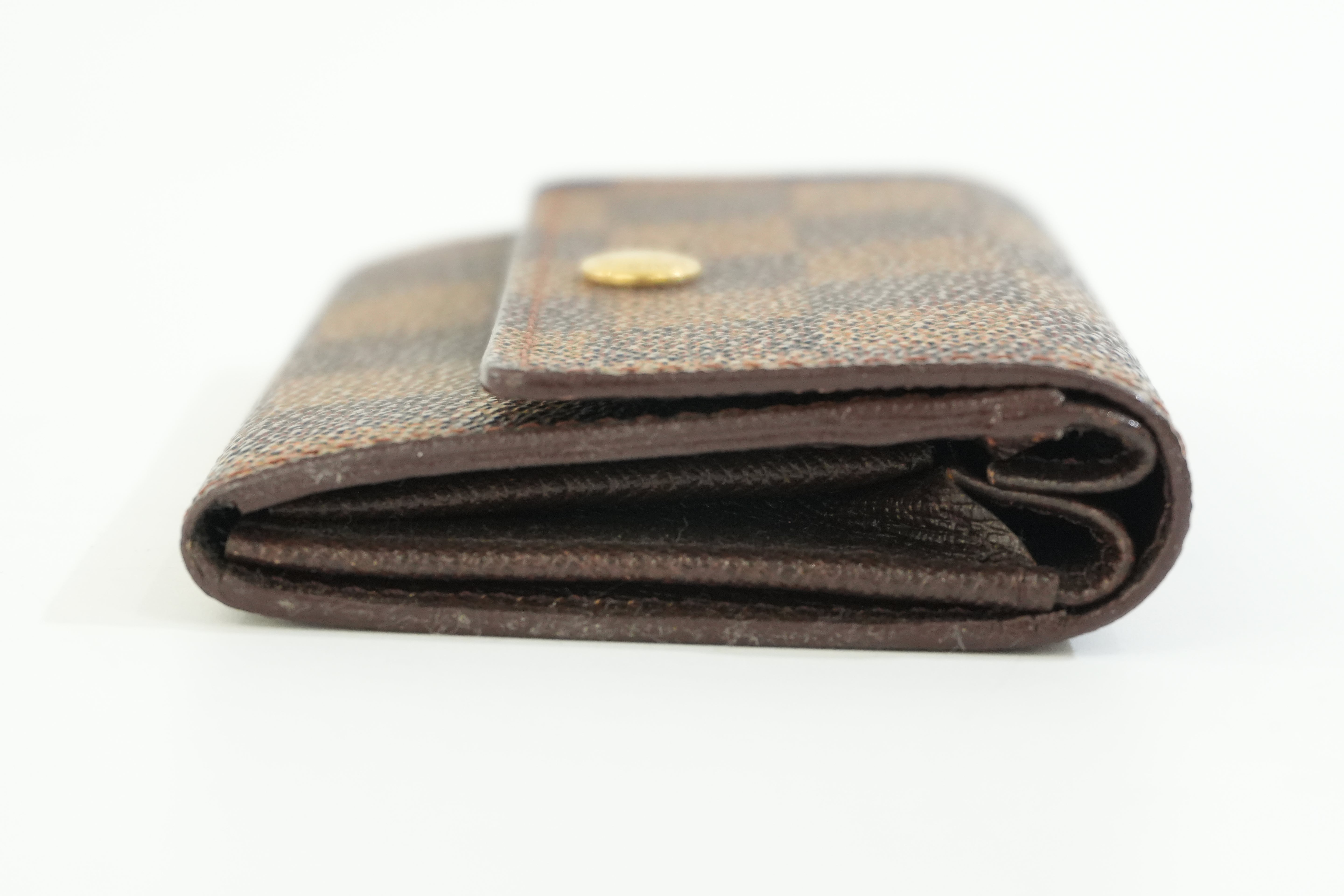 Pre-owned Louis Vuitton Damier Ebene Coin and Card Case