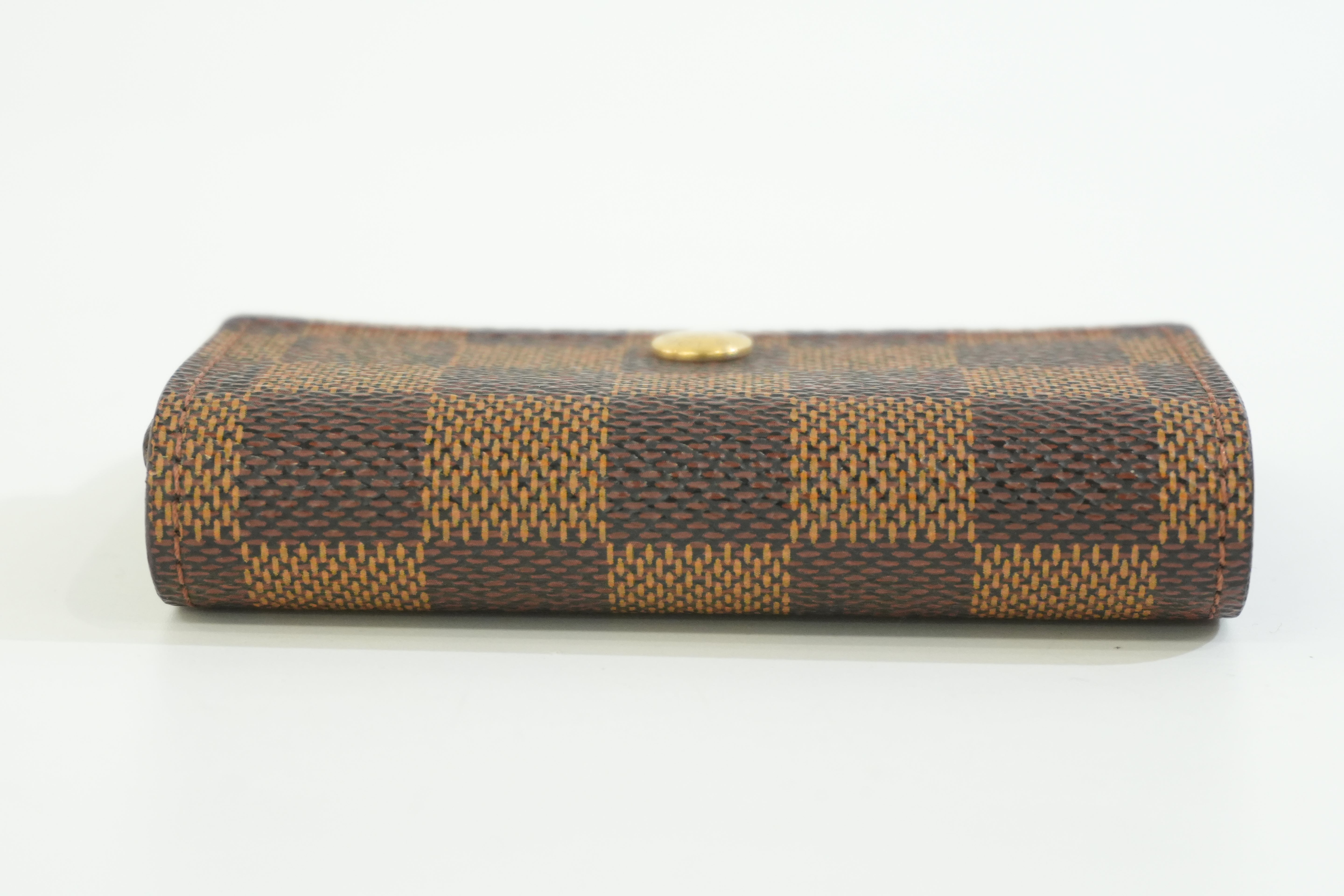 Pre-owned Louis Vuitton Damier Ebene Coin and Card Case