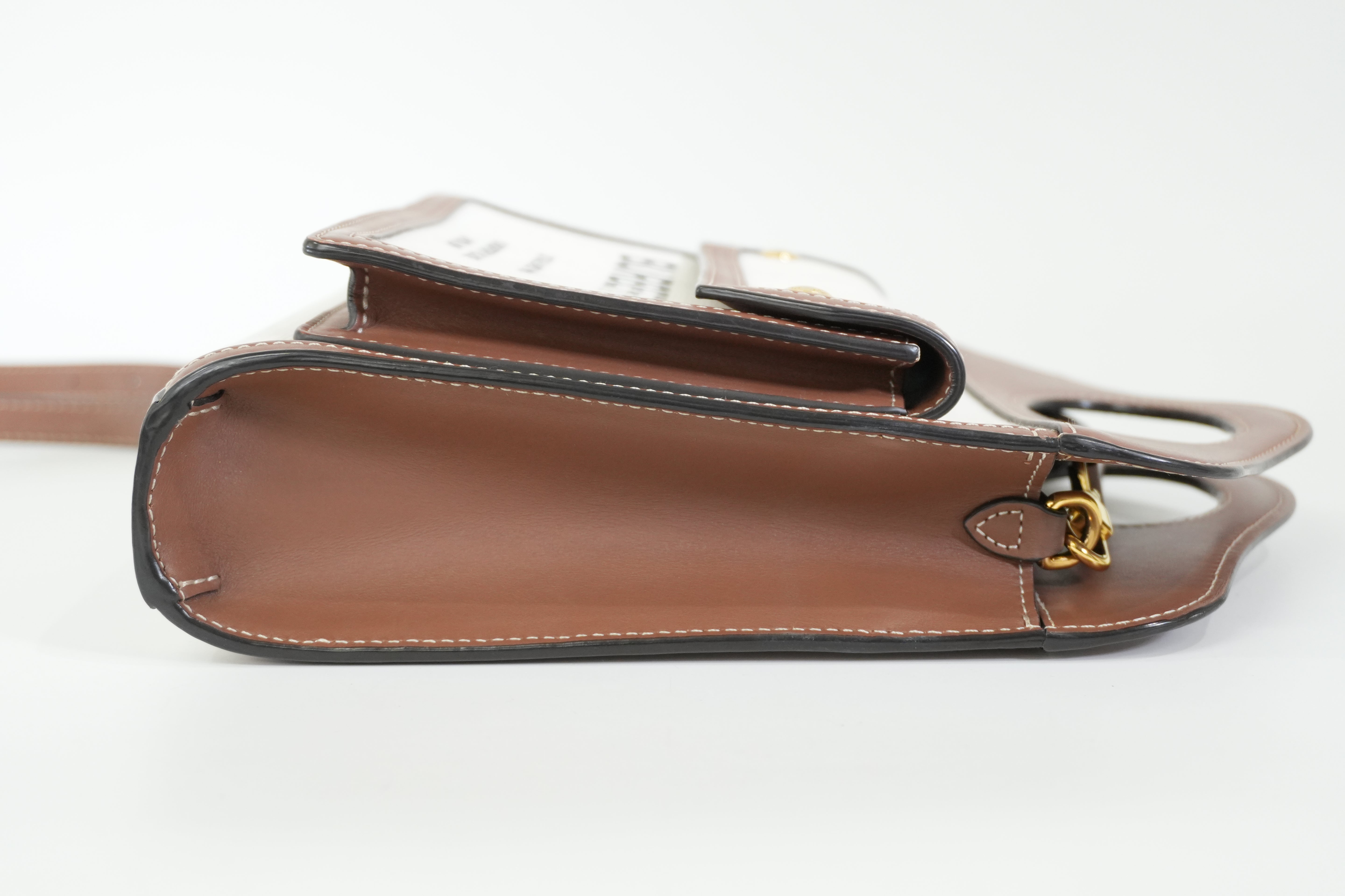 Pre-owned Burberry Shoulder Bag Ivory and Brown