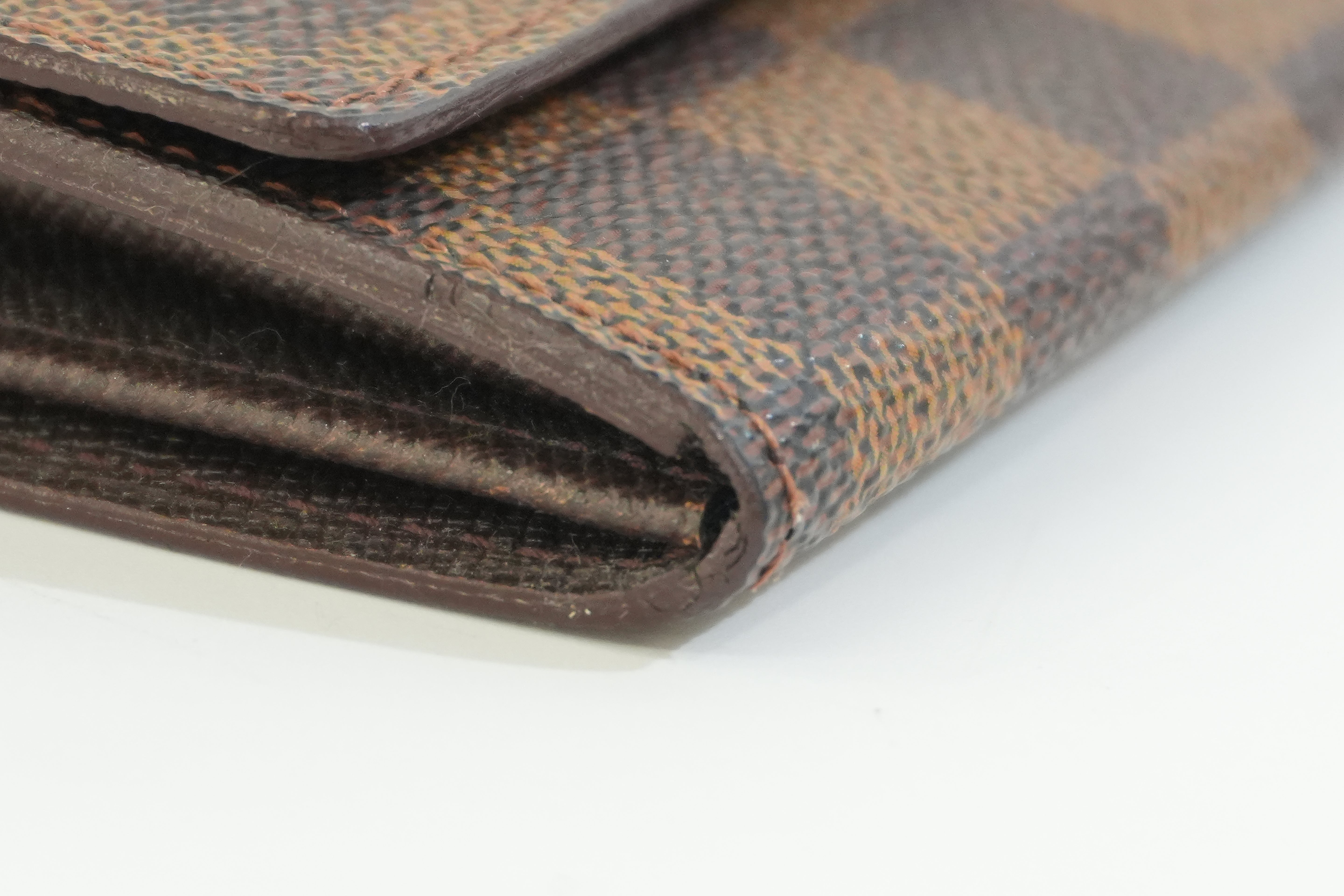 Pre-owned Louis Vuitton Damier Ebene Coin and Card Case