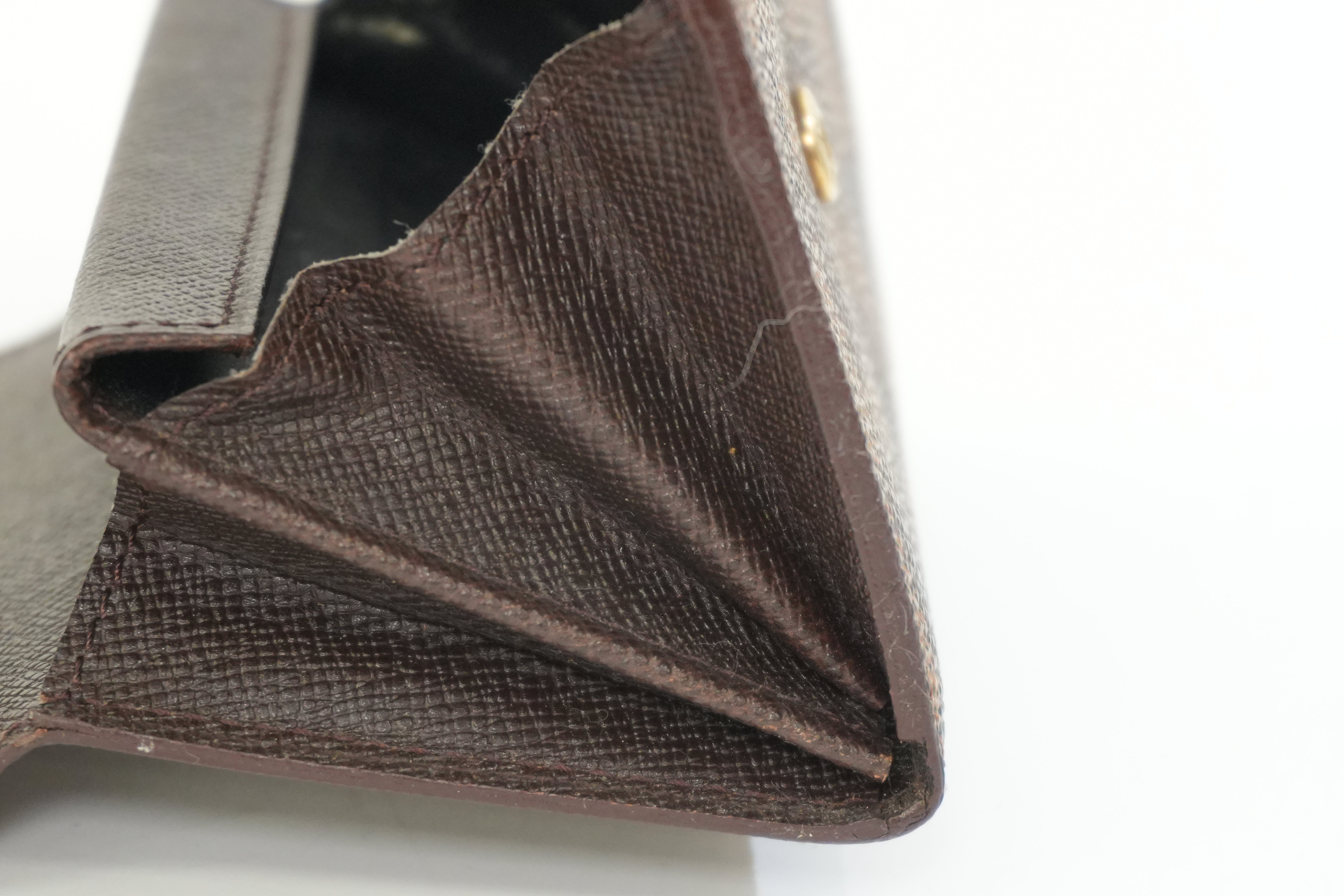 Pre-owned Louis Vuitton Damier Ebene Coin and Card Case
