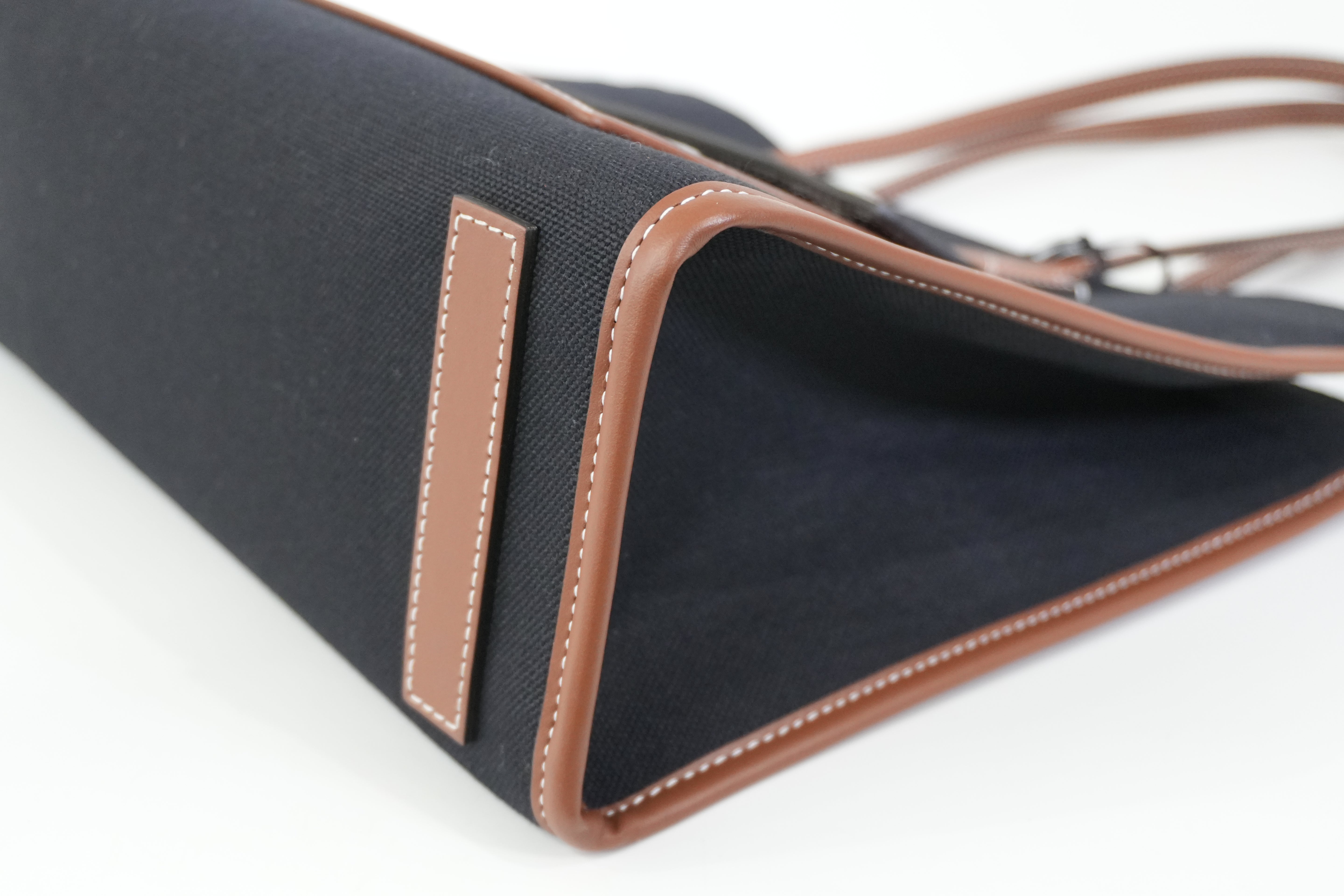 Pre-owned Burberry Freya Tote Bag Black and Brown